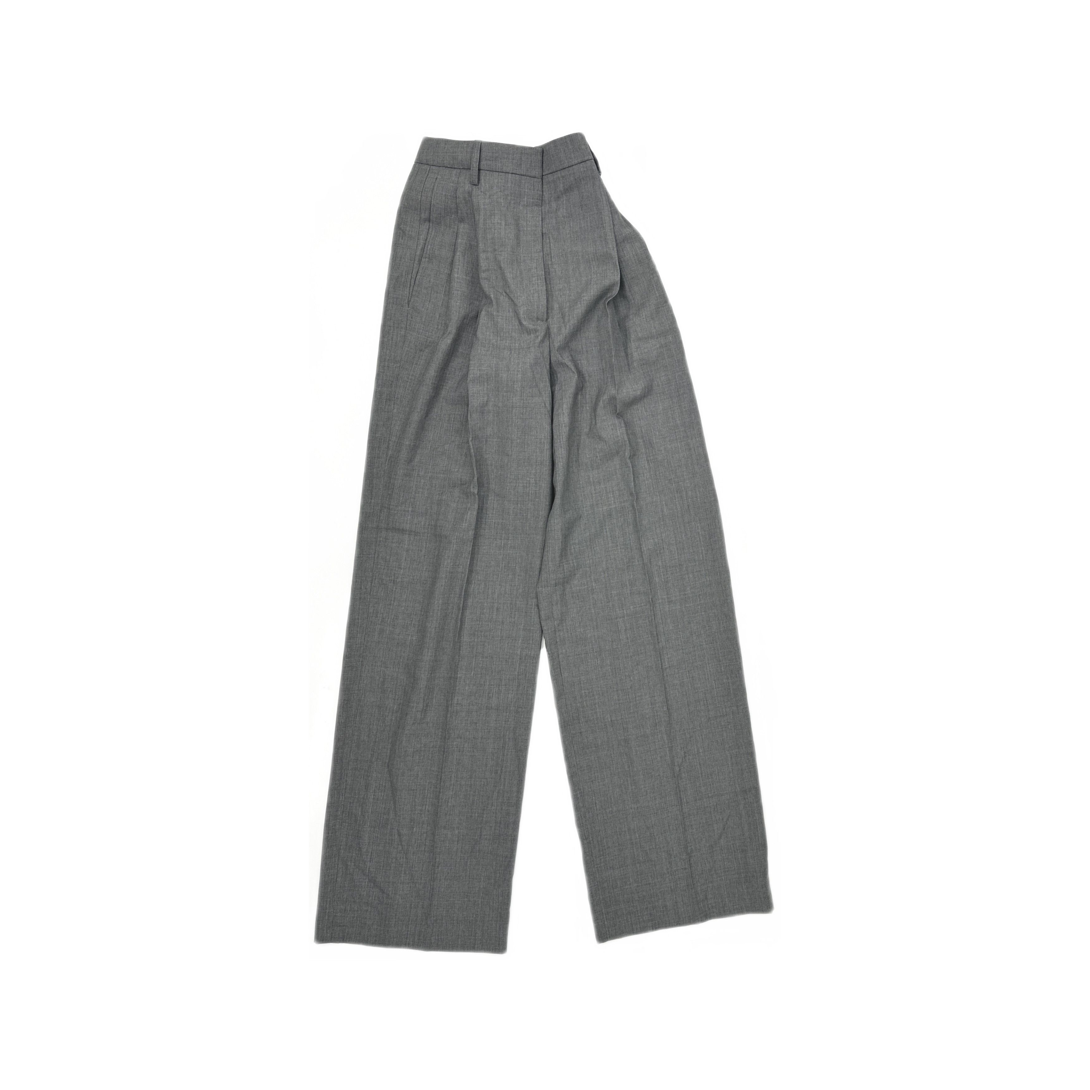 Prada Prada Gray Wool Trousers Size 36 Size 25" / US 0 / IT 36 - 1 Thumbnail