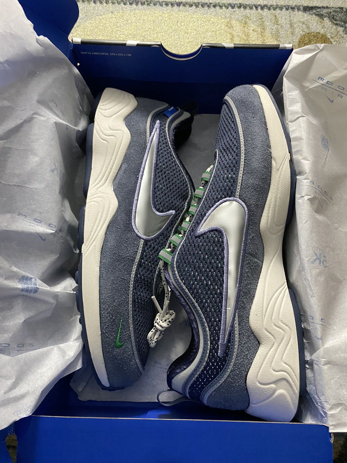 Nike × Undefeated Nike Air Zoom Spiridon Undefeated Thunder Blue Size US 9.5 / EU 42-43 - 3 Thumbnail