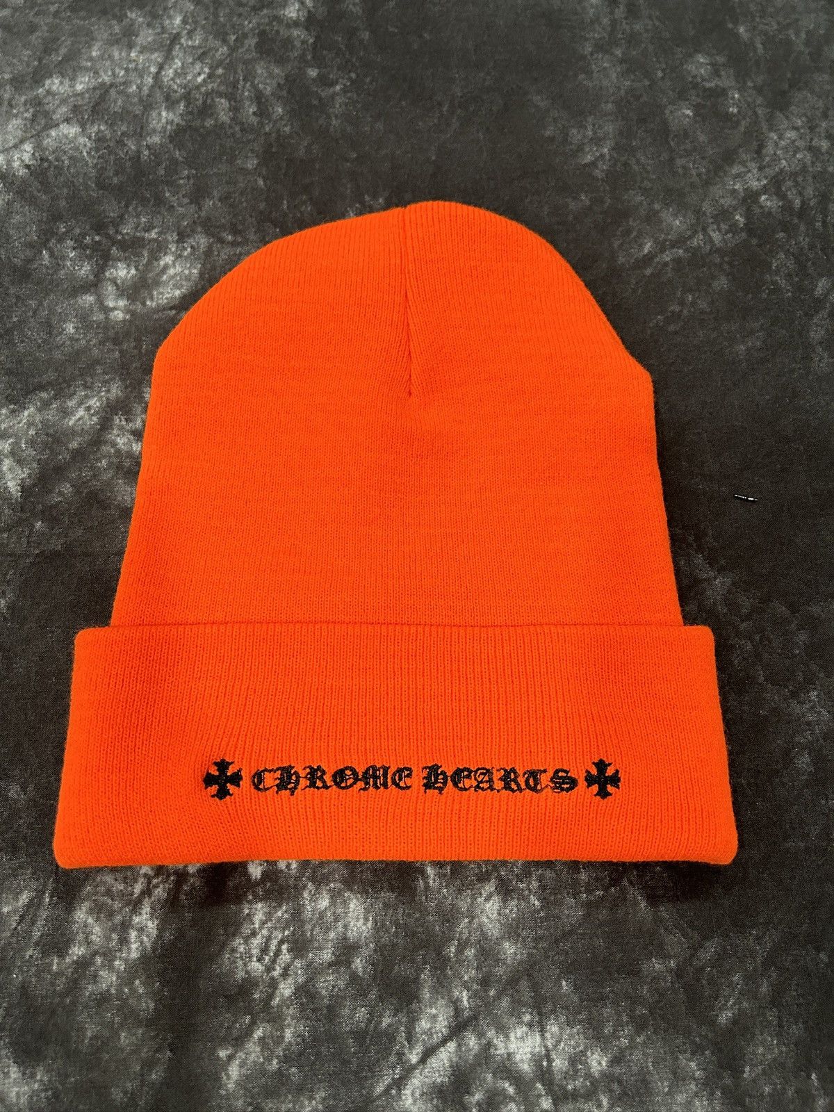 Chrome Hearts Chrome Hearts Orange CH Beanie Size ONE SIZE - 2 Thumbnail