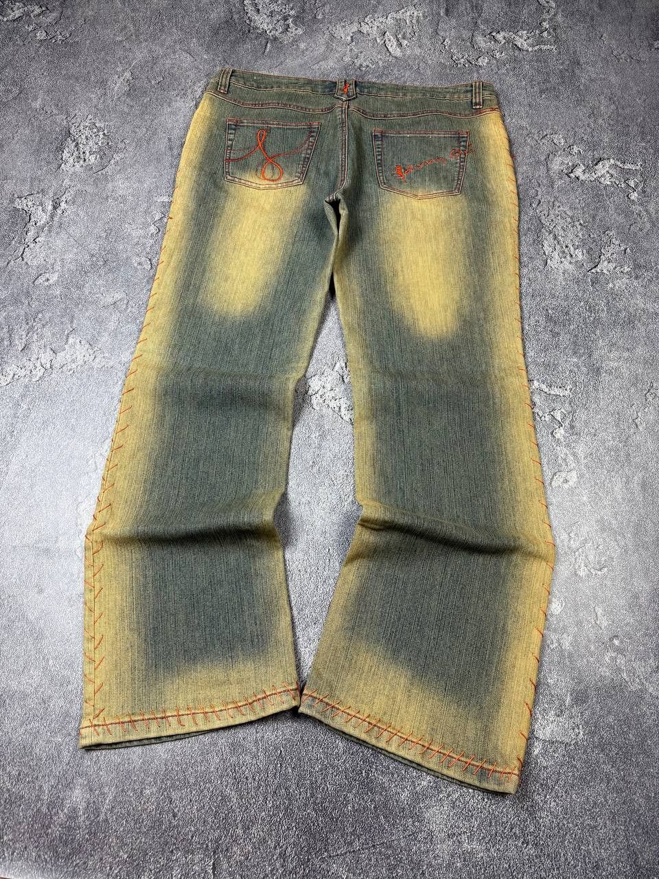 Hysteric Glamour Y2K If Six Was Nine Flared Bootcut LGB Washed Yellow Denim Size US 38 / EU 54 - 2 Thumbnail