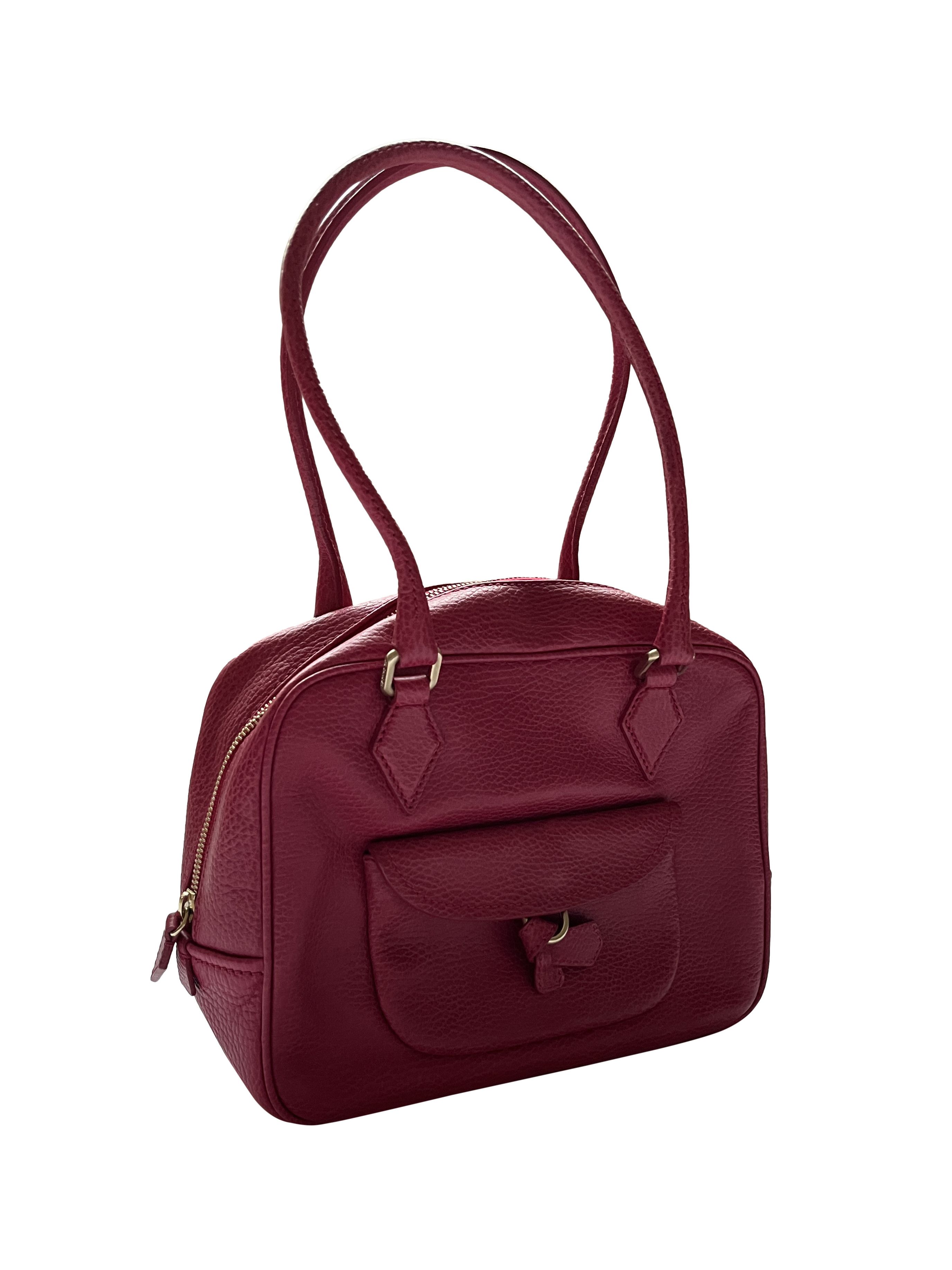 Jil Sander ⚡️QUICK SALE⚡️Jil Sander Dark Pink Leather Shoulder Bag Size ONE SIZE - 1 Thumbnail