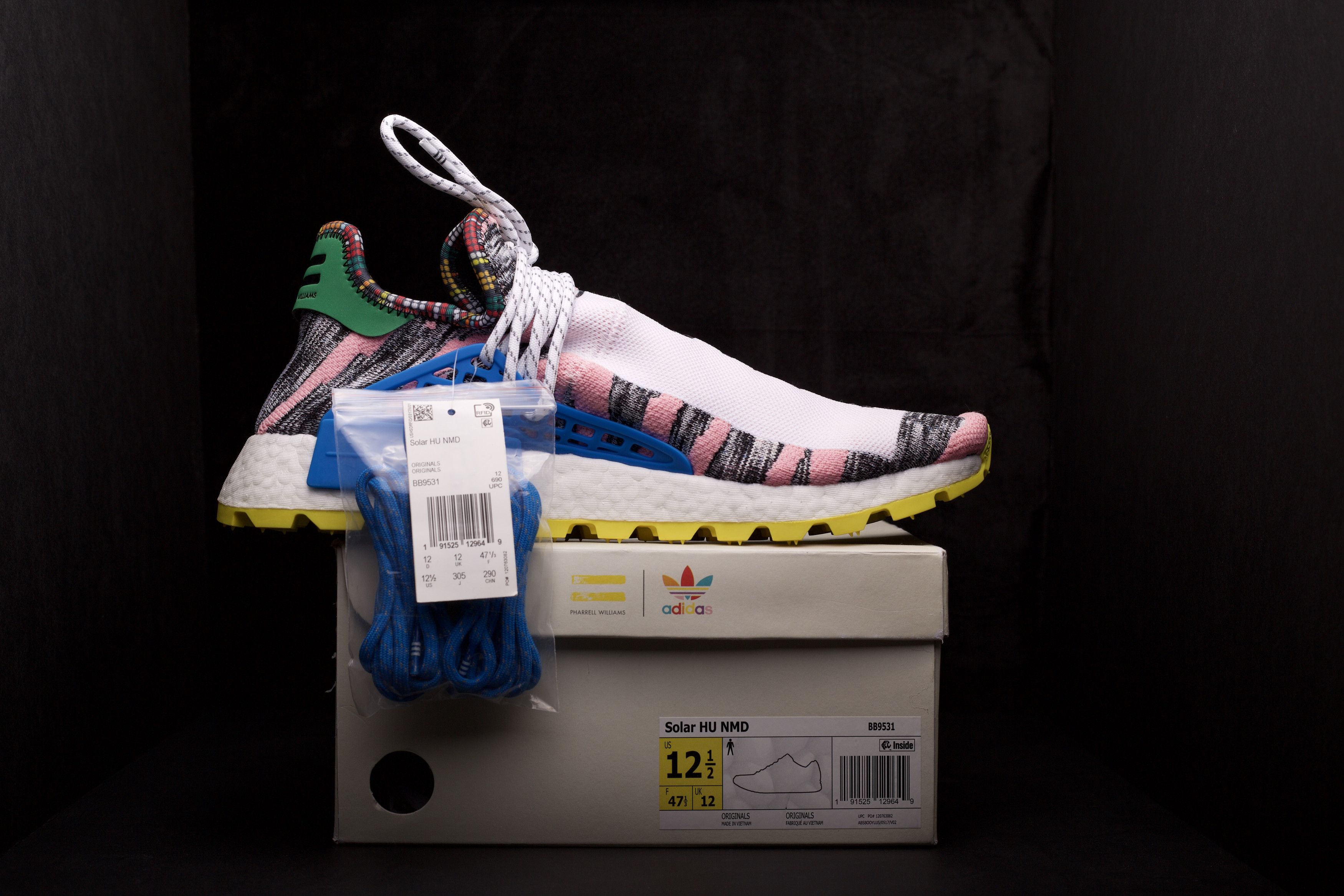 Humanrace × Pharrell Adidas NMD Hu Pharrell Solar Pack "Mother" Size US 12.5 / EU 45-46 - 6 Thumbnail