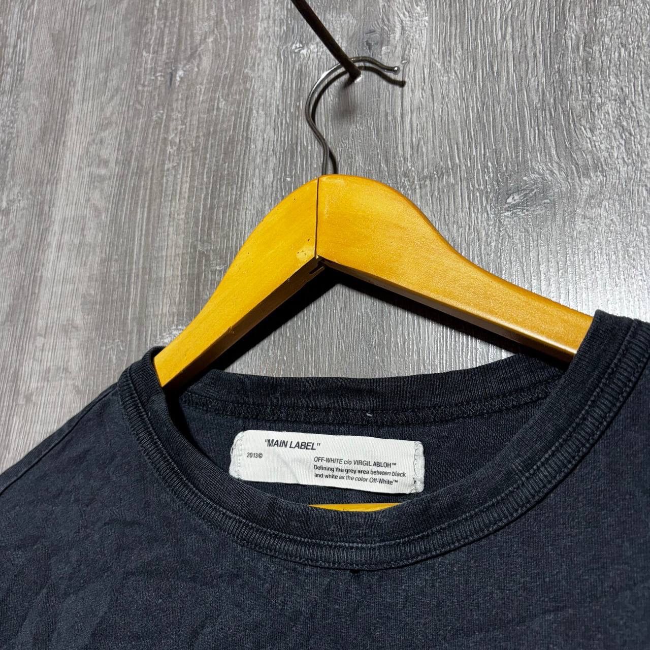 Off-White Off-White Black Leaf Embroidered Cotton Crew Neck T-Shirt M Size US S / EU 44-46 / 1 - 3 Thumbnail