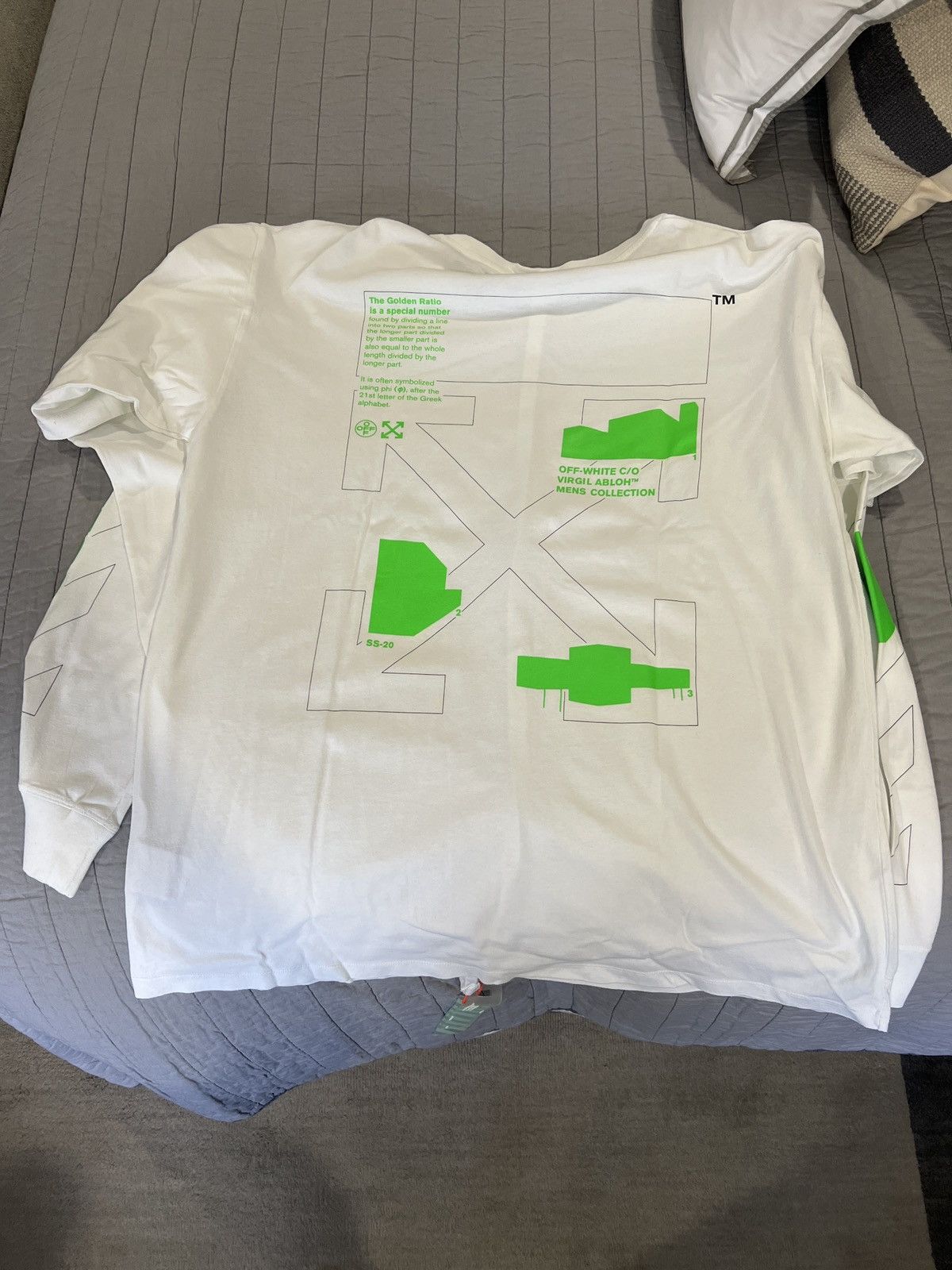 Off-White Off White Golden Ratio Long Sleeve T-Shirt Size US XL / EU 56 / 4 - 2 Thumbnail