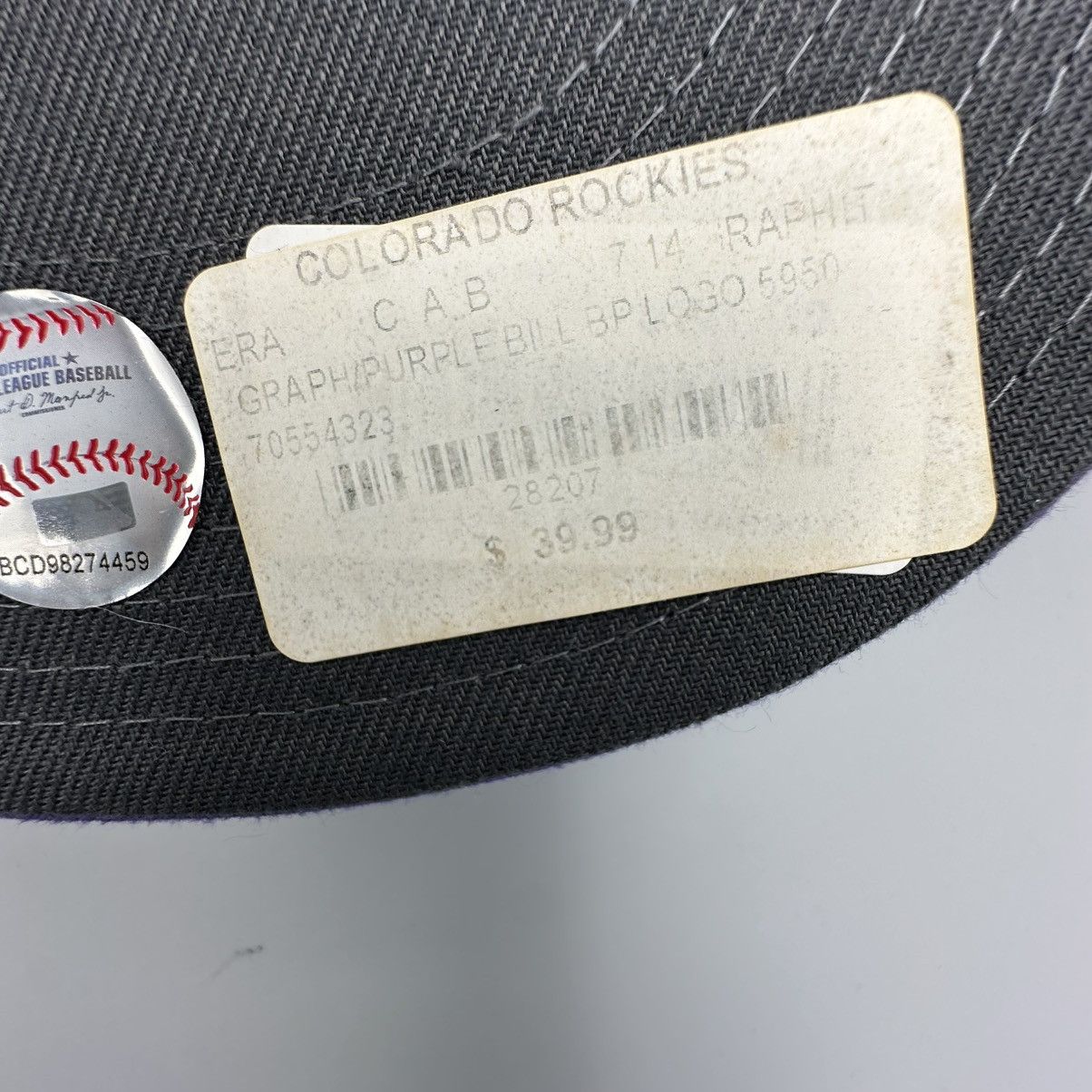New Era Colorado Rockies New Era 59FIFTY Fitted Hat 7 1/4 Gray Size ONE SIZE - 9 Thumbnail