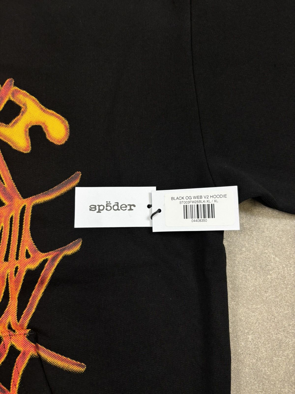 Sp5der Sp5der OG Web V2 Hoodie, Black Size US XL / EU 56 / 4 - 6 Thumbnail