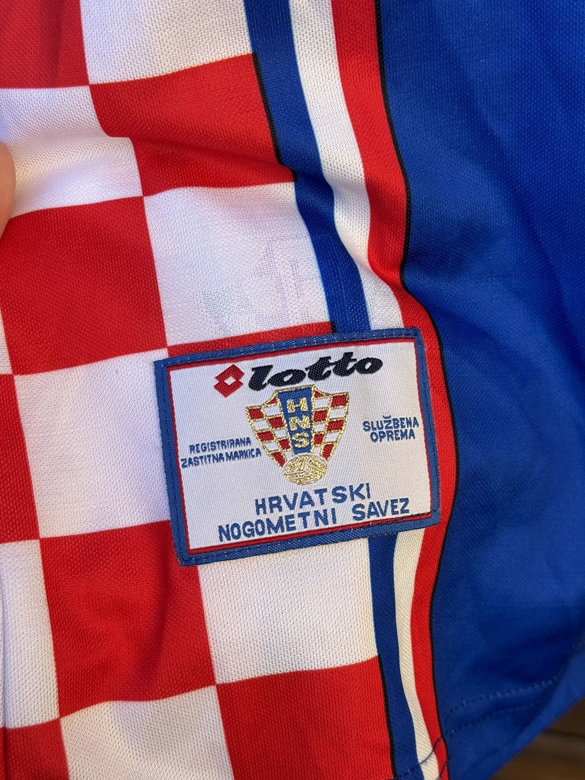 Lotto Sport 1998 Lotto Croatia #9 Suker vintage rare soccer jersey Size US M / EU 48-50 / 2 - 19 Thumbnail