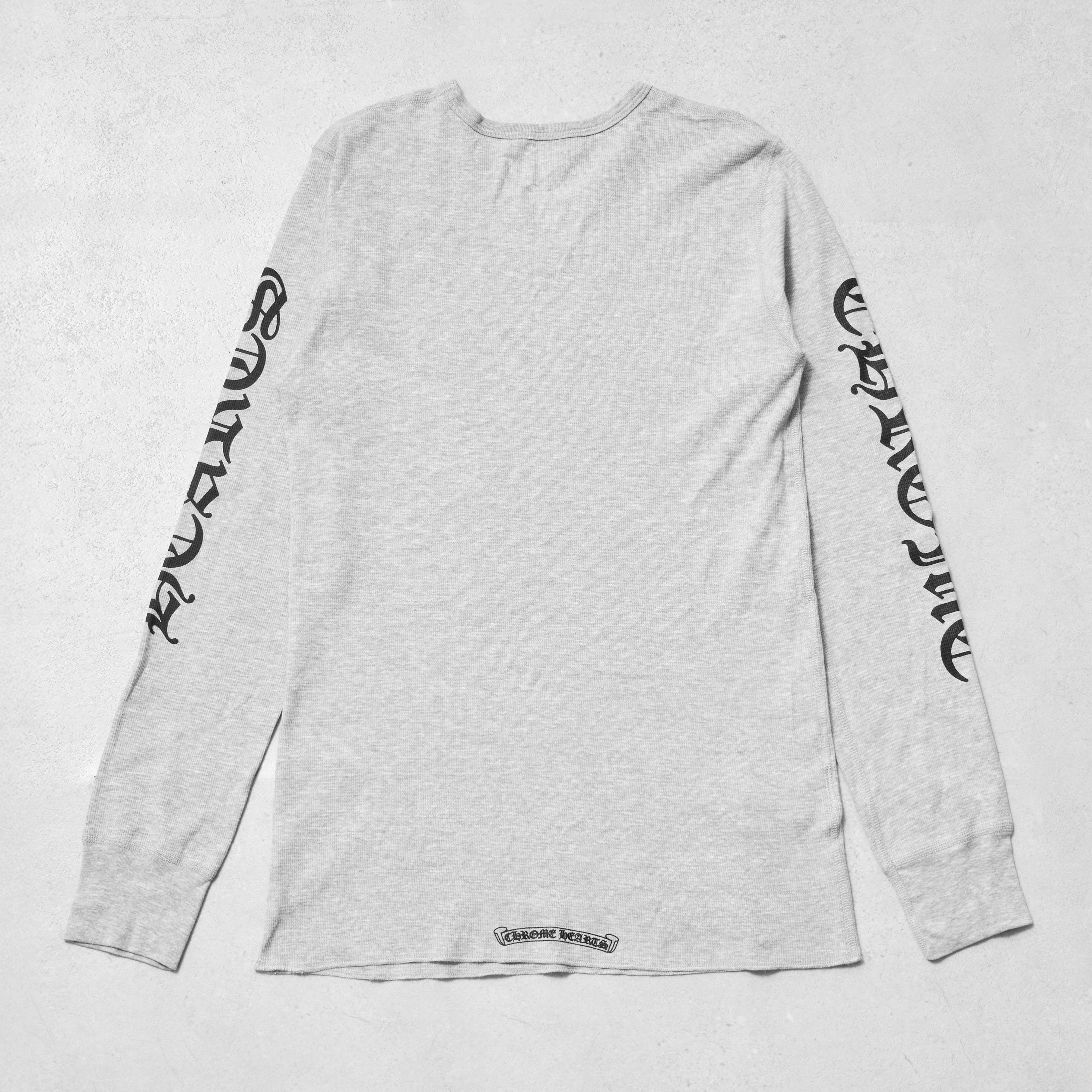 Chrome Hearts CHROME HEARTS Scroll Thermal Long T Shirt GRAY Size US L / EU 52-54 / 3 - 6 Thumbnail