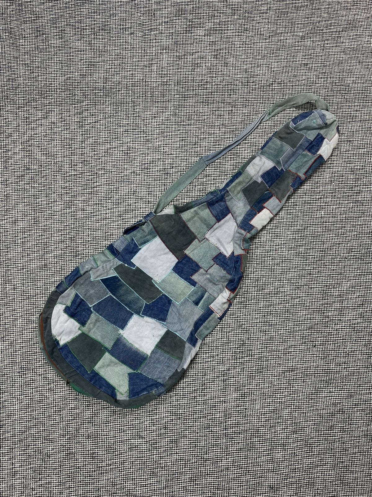 Handmade 80s guitar bag cover boro denim grunge