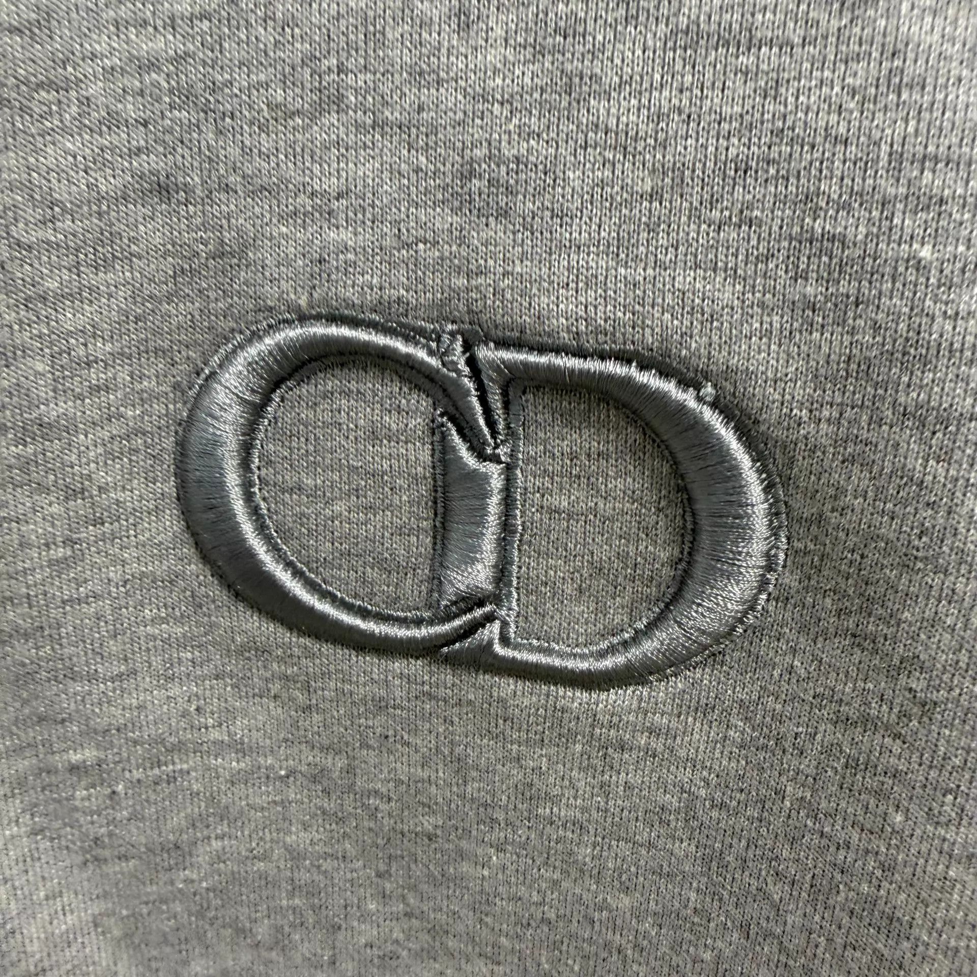 Dior DIOR Essentials CD Icon Embro Hoodie Men's Gray XS Size US XS / EU 42 / 0 - 5 Thumbnail
