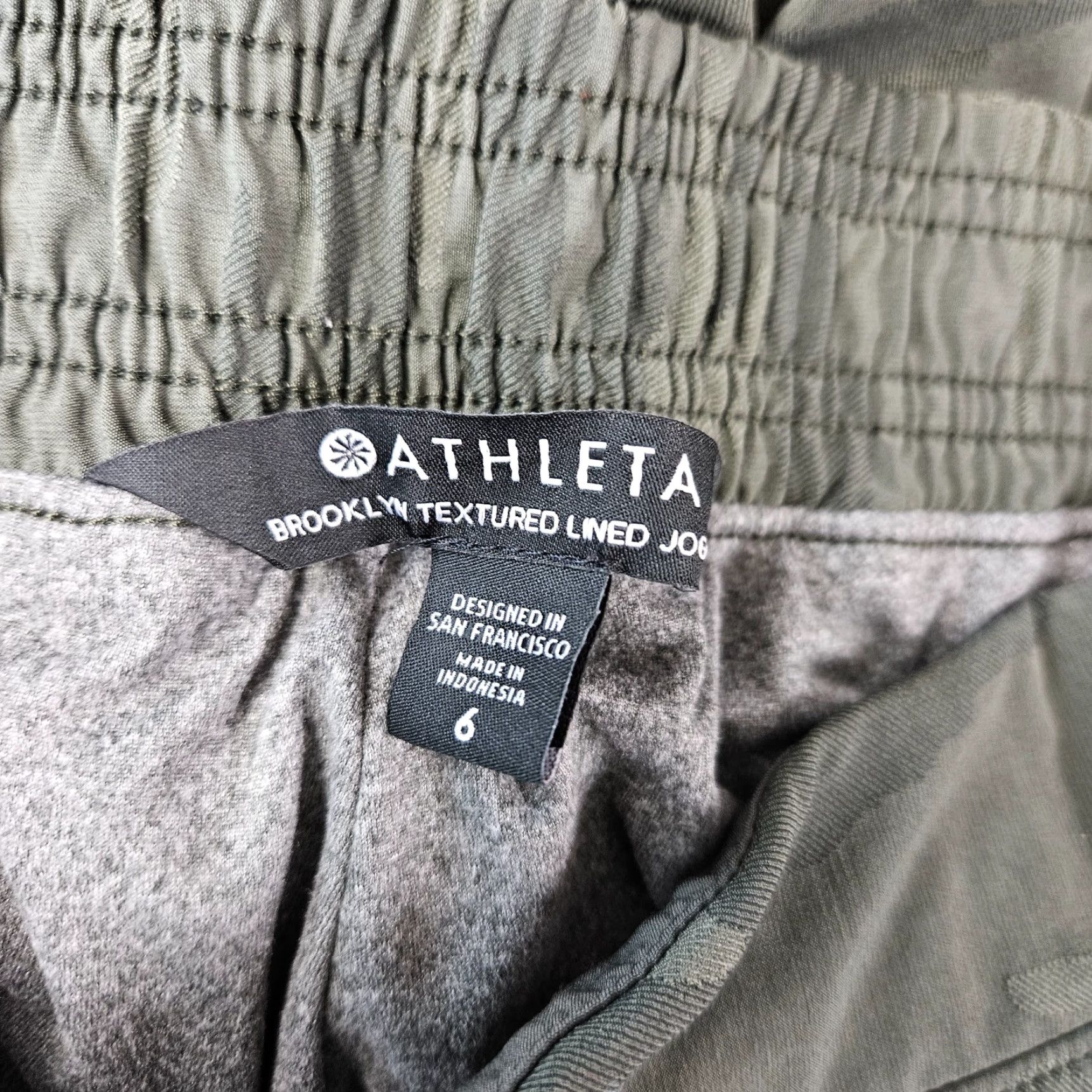 Athleta Athleta Womens Brooklyn Lined Jogger Sz 6 Green Pull On High Rise Size 28" / US 6 / IT 42 - 7 Thumbnail