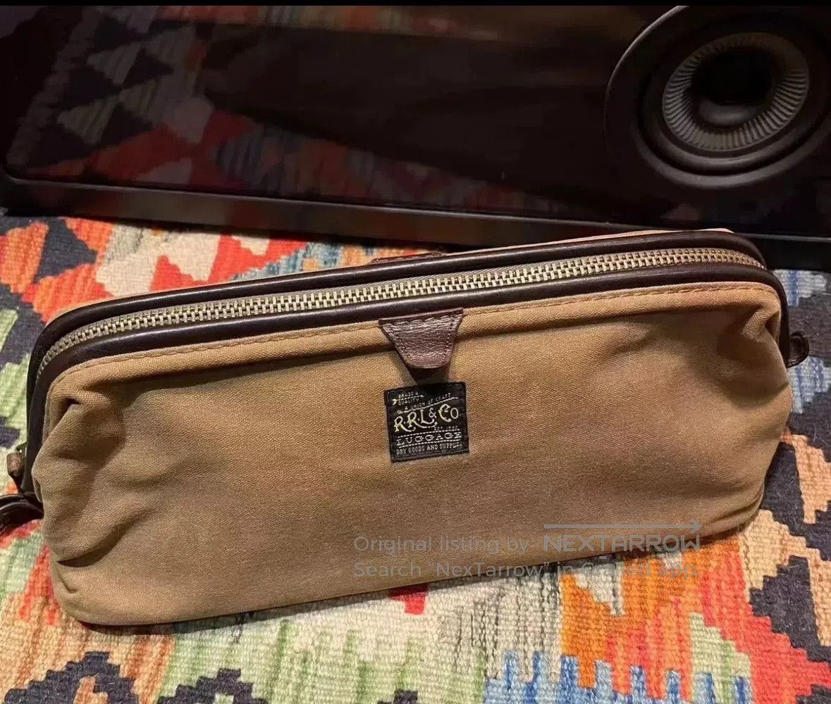RRL Ralph Lauren RRL Double RL Canvas Clutch Wash Bag. Size ONE SIZE - 1 Thumbnail