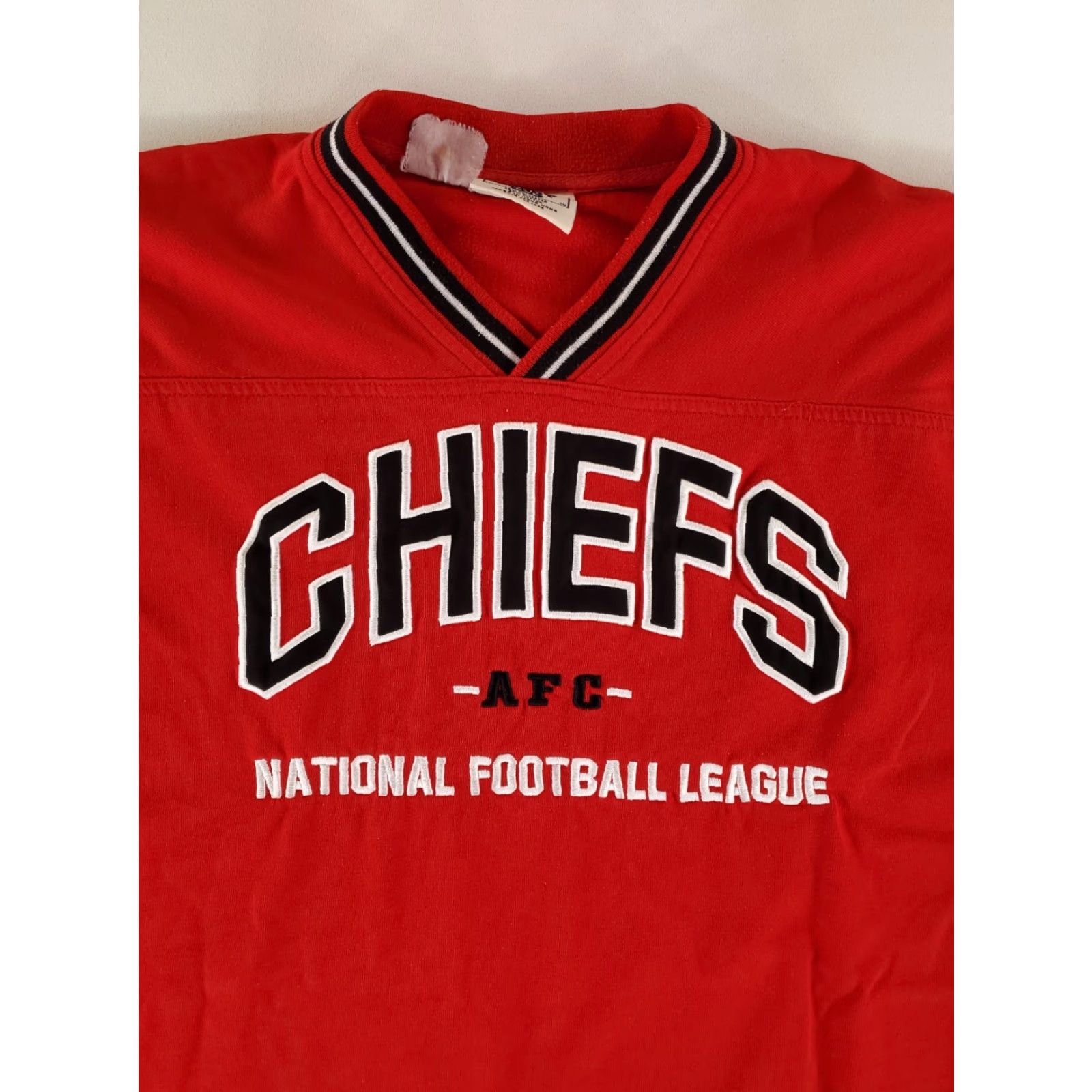 Lee Lee Sport Kansas City Chiefs VTG 90s V Neck Sweatshirt Red Long Sleeve Mens XXL Sweatshirt Size US XXL / EU 58 / 5 - 3 Thumbnail