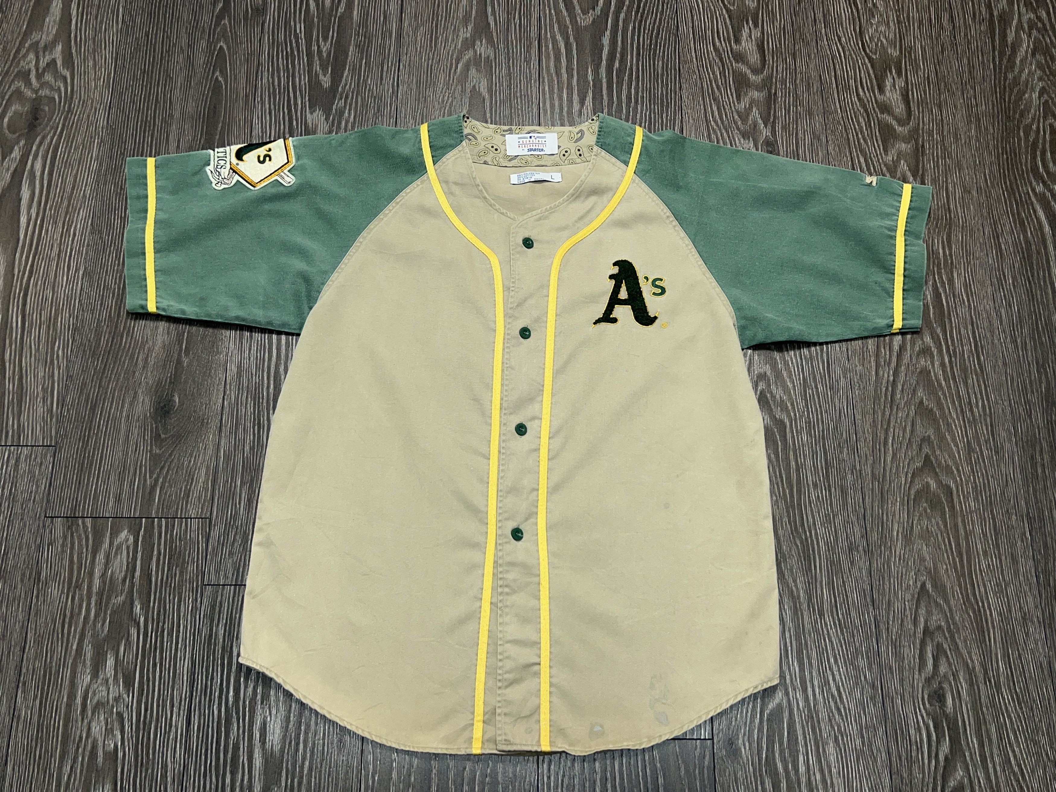 Starter Vintage Mens A's Oakland Athletics Baseball Jersey T Shirt L Size US L / EU 52-54 / 3 - 1 Thumbnail