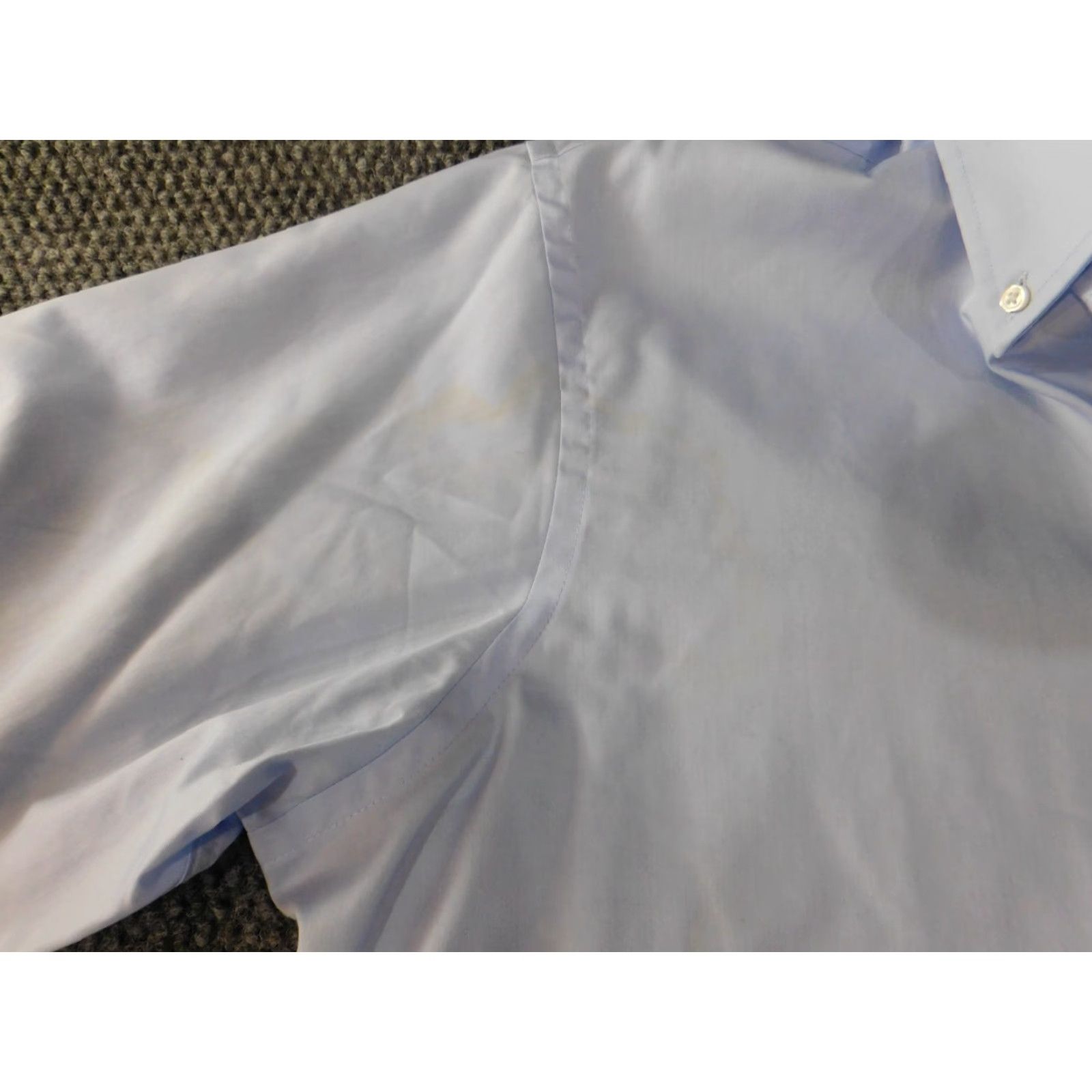 Izod Izod Dress Shirt Mens 17 blue Regular Button-Down Collared Twill Cotton Non-Iron Classic Vintage: No Size US XL / EU 56 / 4 - 6 Thumbnail