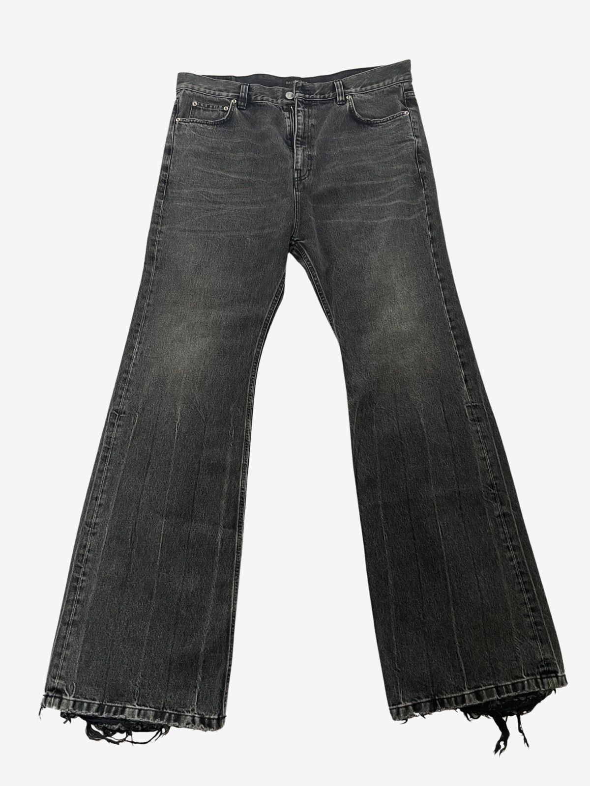 balenciaga-sz-s-balenciaga-lost-tape-flared-denim-grey-grailed