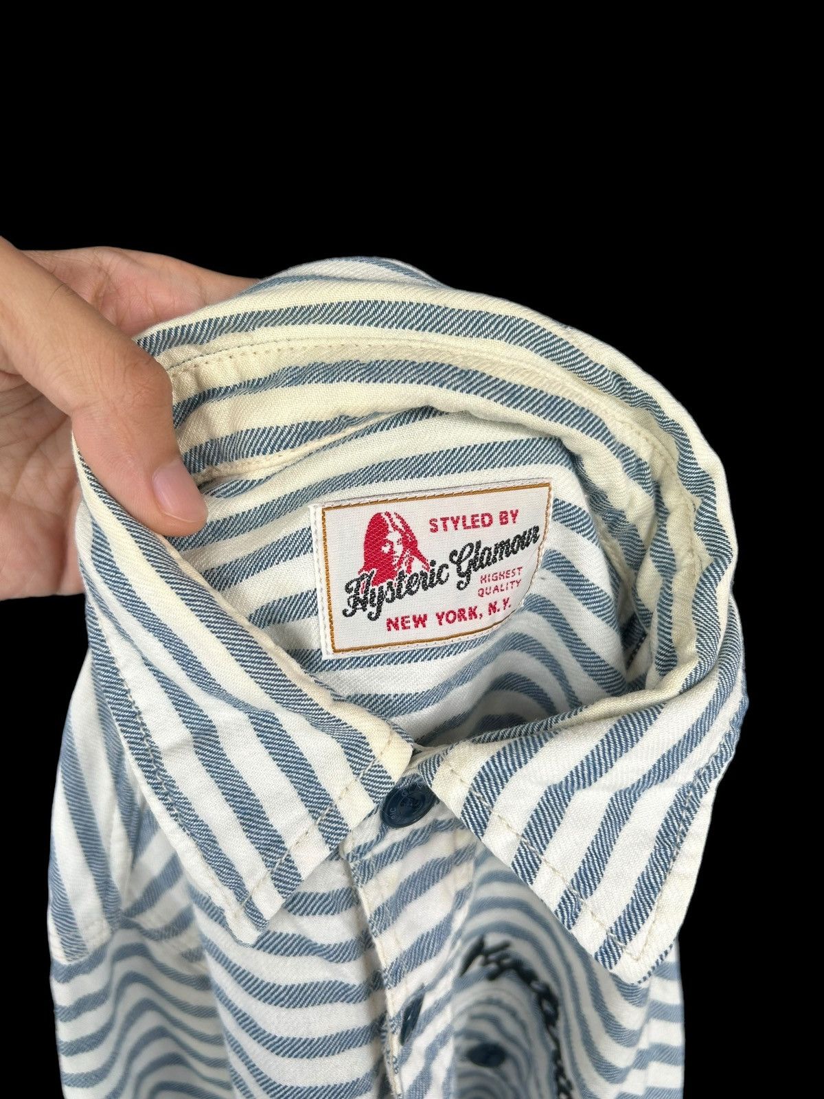 Hysteric Glamour × Japanese Brand × Vintage HYSTERIC GLAMOUR ALWAYS LOOKING AHEAD US MICH Buton up shirt Size US S / EU 44-46 / 1 - 6 Thumbnail