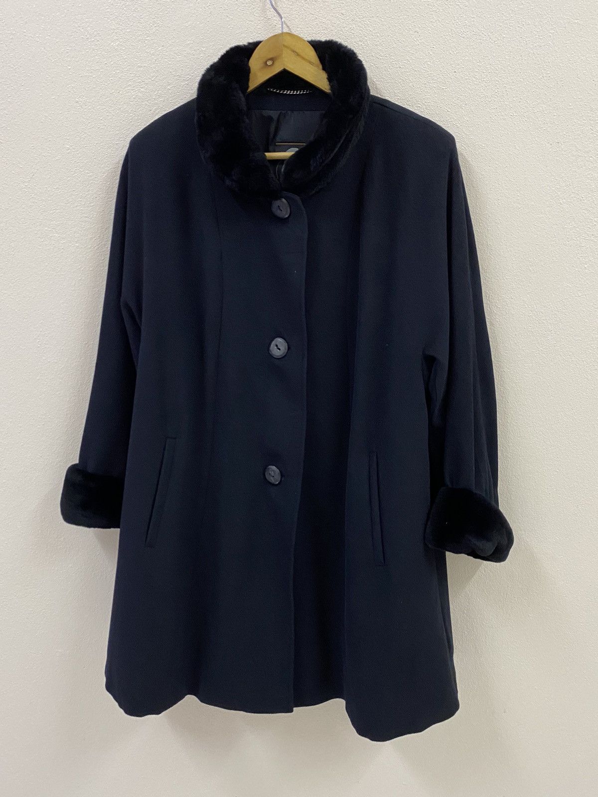 Japanese Brand The Original Petersohn Wool Coat Jacket Fur Size US L / EU 52-54 / 3 - 2 Thumbnail