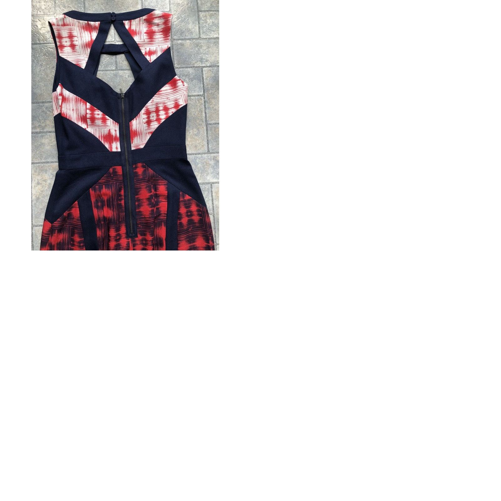 Bcbgmaxazria VINTAGE NWT BCBG Max Azria Dress Size 02 Sleeveless Red Pencil Dress Knee Length Zip 100% Polyester Womens Size XS / US 0-2 / IT 36-38 - 9 Thumbnail