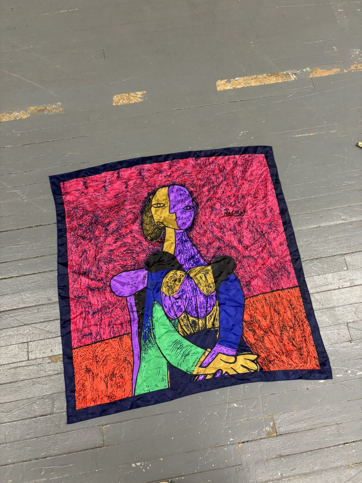 Vintage Vintage Picasso silk scarf Size ONE SIZE - 2 Thumbnail