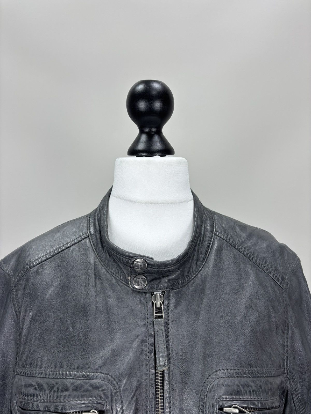 Other Womens leather jacket Oakwood Size M Color Gray Size M / US 6-8 / IT 42-44 - 4 Thumbnail
