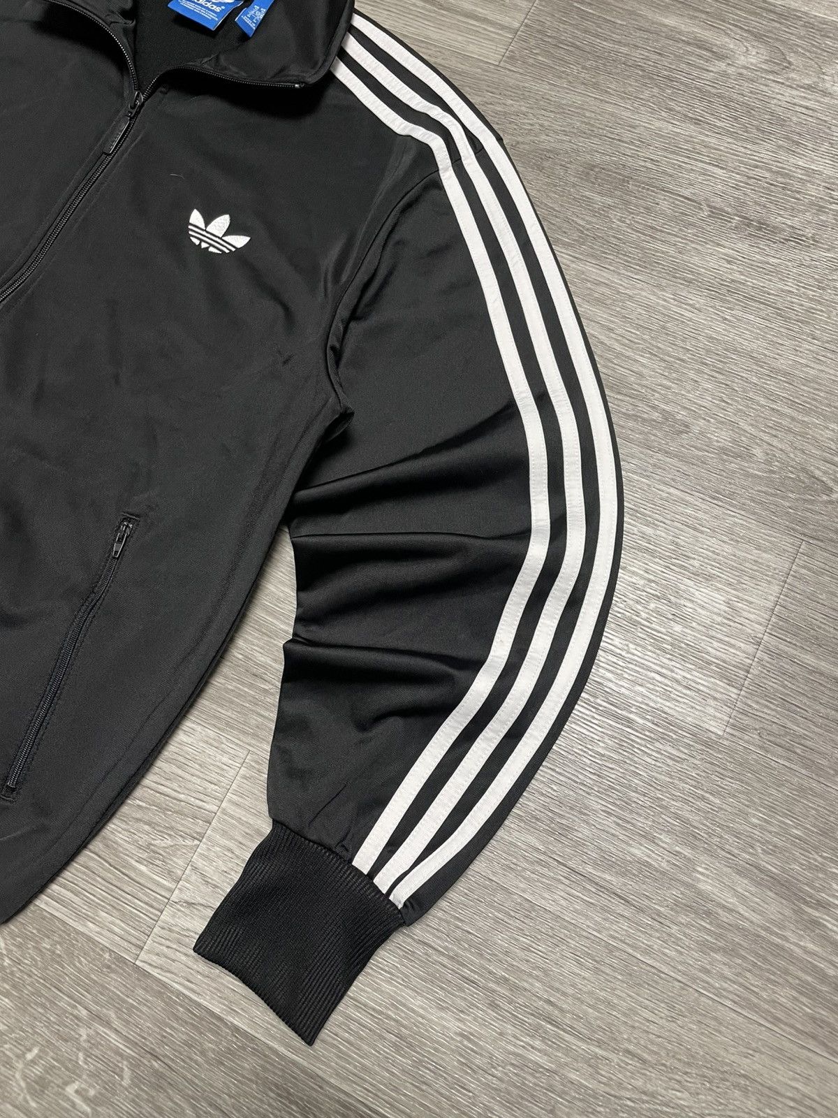 Adidas Adidas Fire Bird 3-Stripe Black Track Jacket Y2K Size US M / EU 48-50 / 2 - 5 Thumbnail