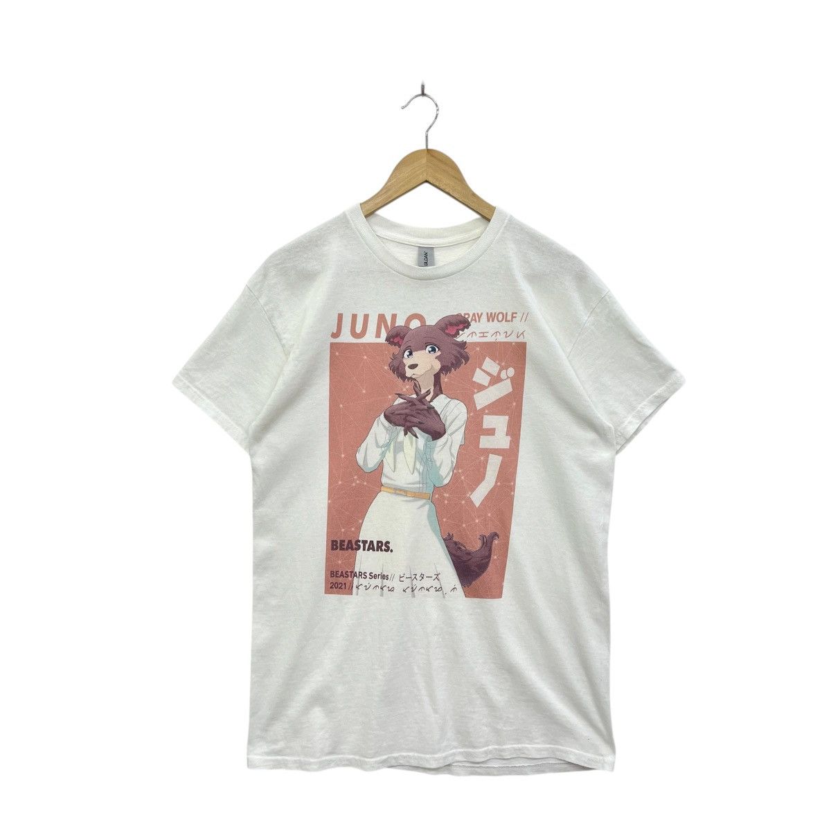 Anime Beastars Anime Series JUNO Gray Wolf Graphic Tshirt Size US M / EU 48-50 / 2 - 1 Thumbnail