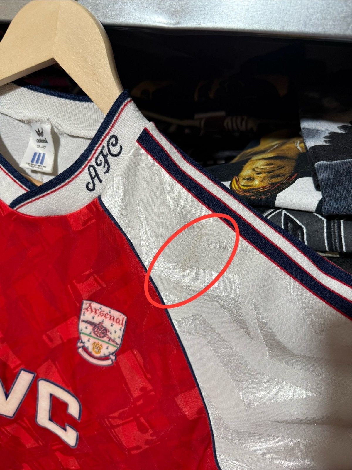 Adidas Vintage Adidas Arsenal 1990 1991 1992 Home Soccer Jersey Size US L / EU 52-54 / 3 - 9 Thumbnail