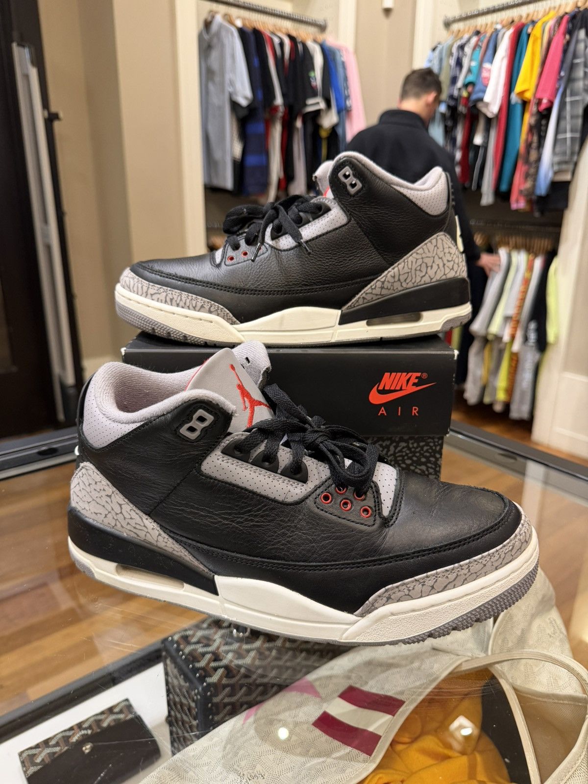 Jordan Brand Jordan 3 Retro OG ‘Black Cement’ (2024) Size US 10 / EU 43 - 1 Thumbnail