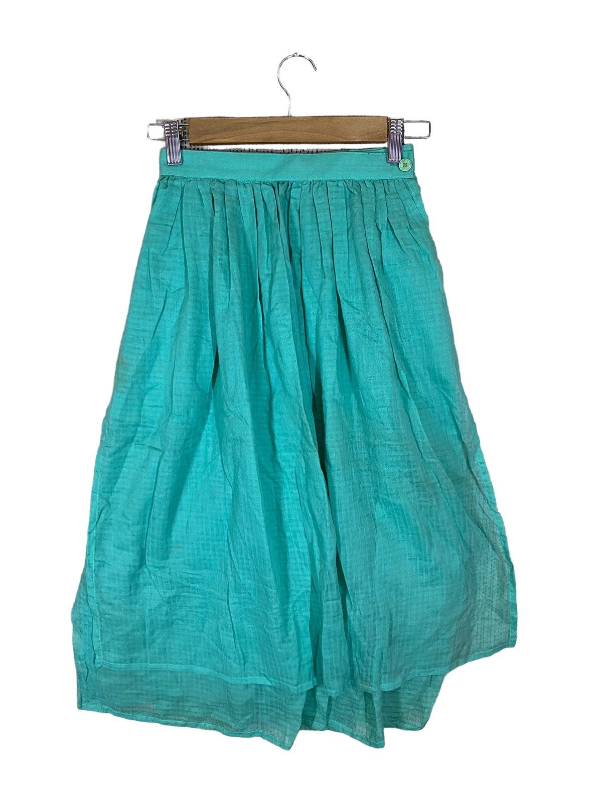 image of Avant Garde x Issey Miyake Vintage Issey Miyake Sport Skirt Maxi Mesh Very in Green, Women's (Size 