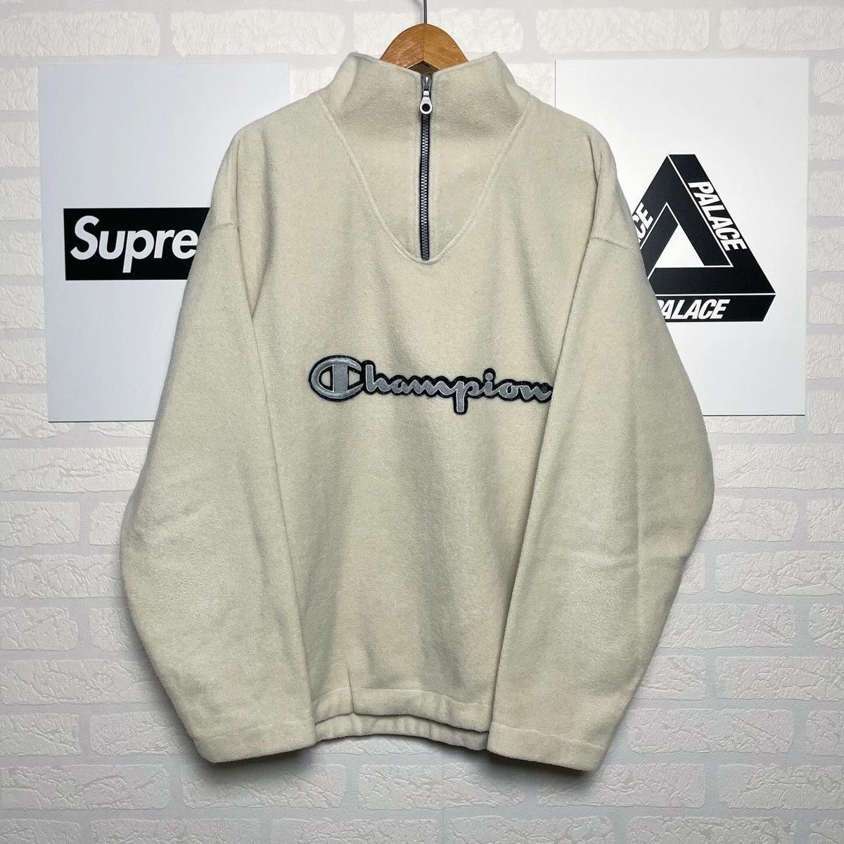 Champion Vintage Fleece Champion Sweatshirt Jacket 90s Size US XL / EU 56 / 4 - 1 Thumbnail