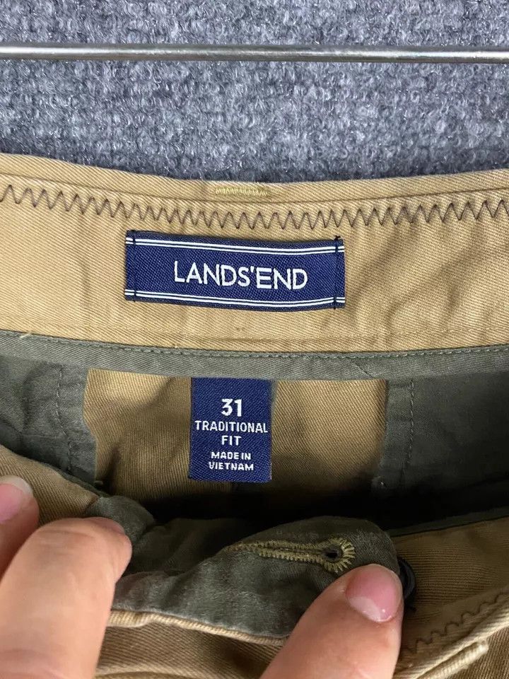 Lands' End Lands' End Chino Pants Men's 31 Traditional Fit 100% Cotton Size US 31 - 8 Thumbnail