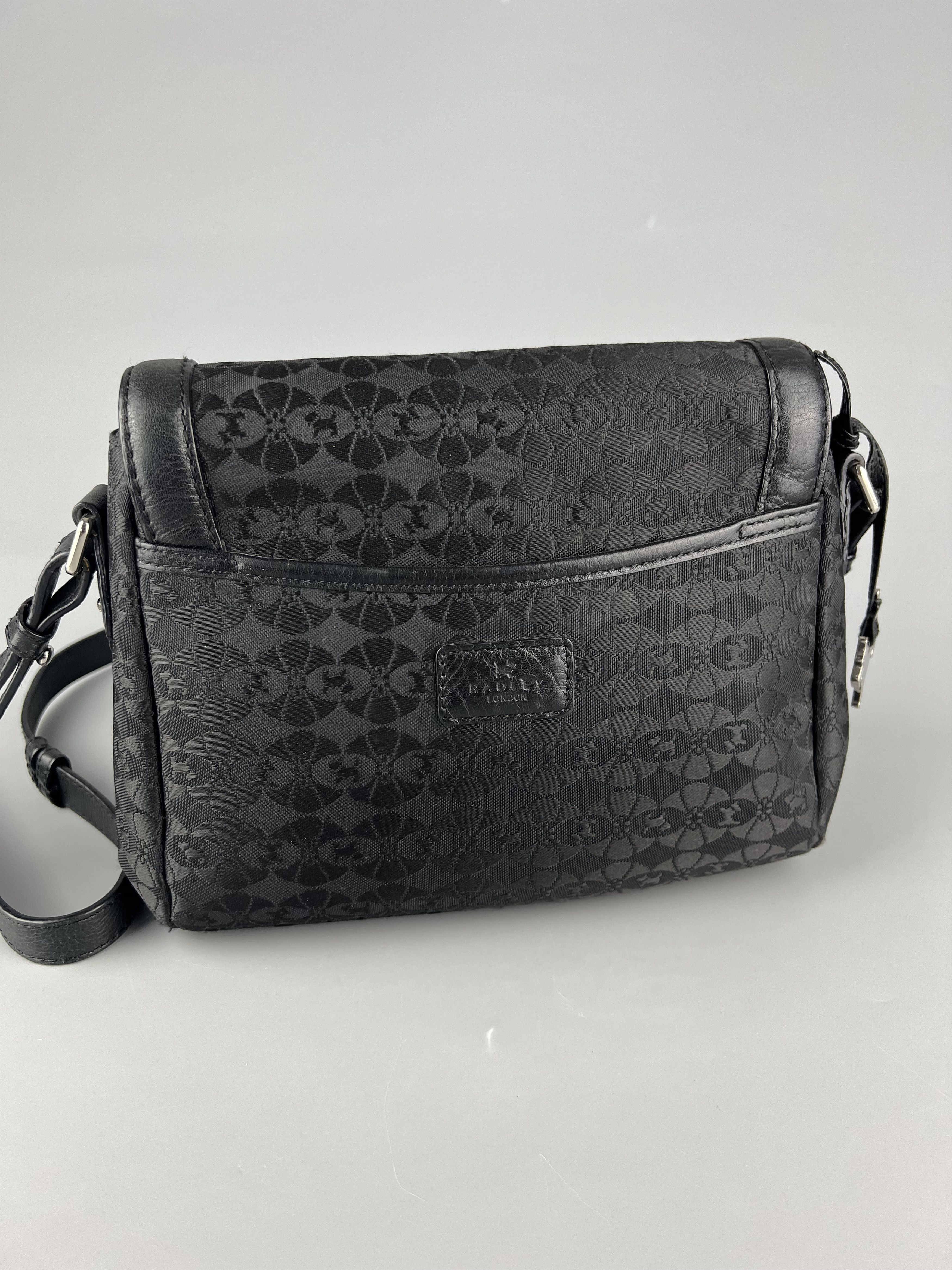 Other Radley London Black Monogram Canvas Leather Crossbody Bag Size ONE SIZE - 5 Thumbnail