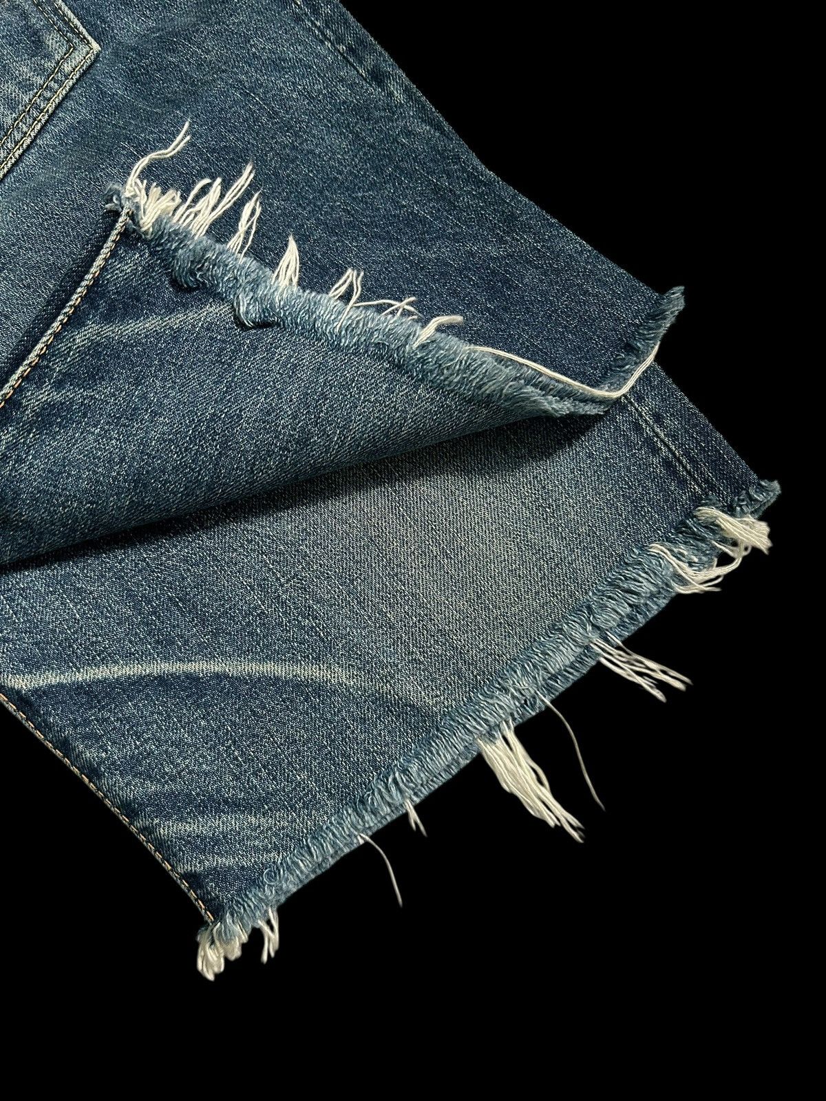 Japanese Brand × Kapital × Vintage Vintage EVIS Selvedge Distressed Short Denim Jeans Size US 28 / EU 44 - 14 Thumbnail