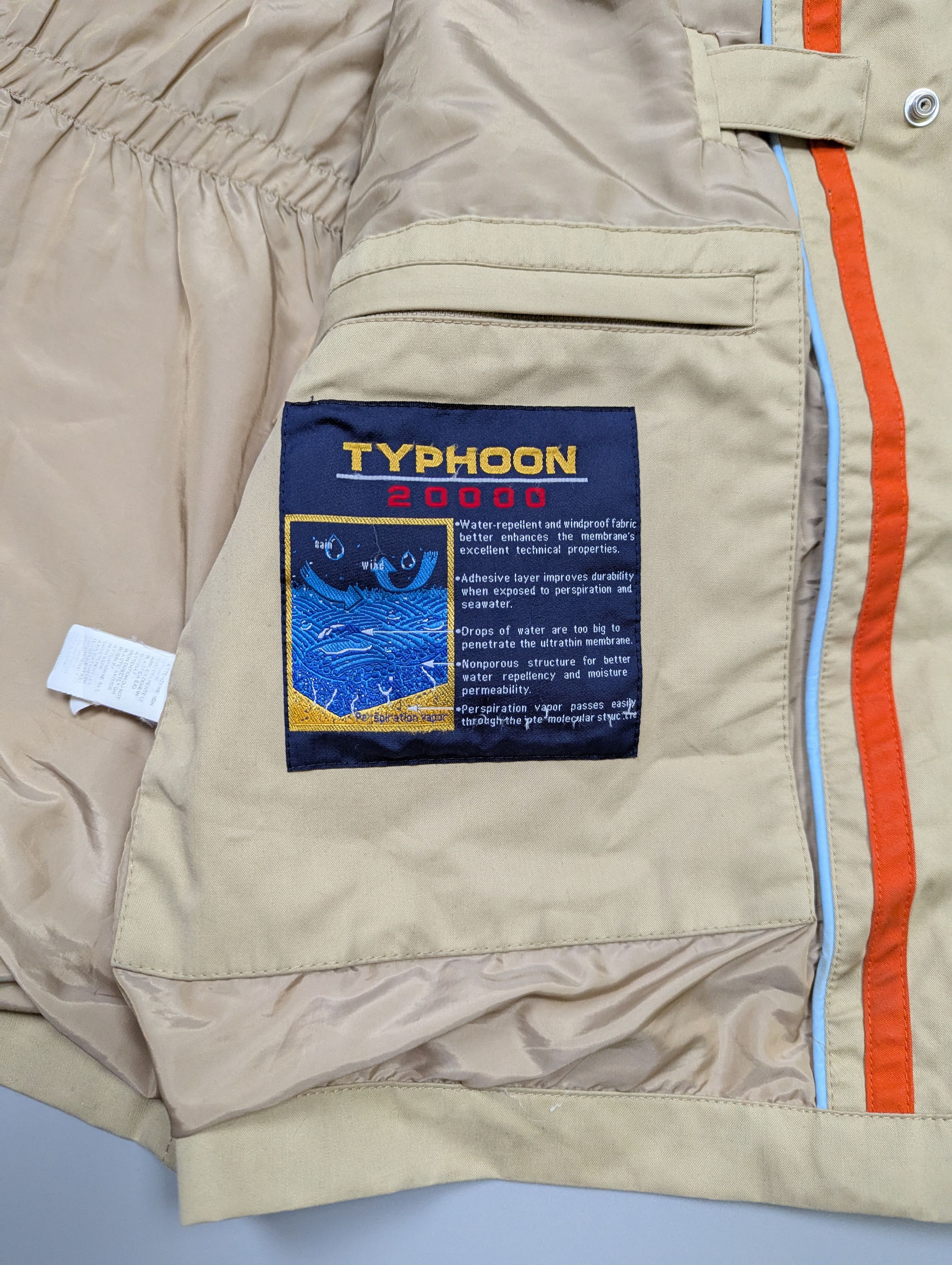 Paul & Shark Paul & Shark Vintage Typhoon 20000 Waterproof Beige Jacket Size US L / EU 52-54 / 3 - 7 Thumbnail