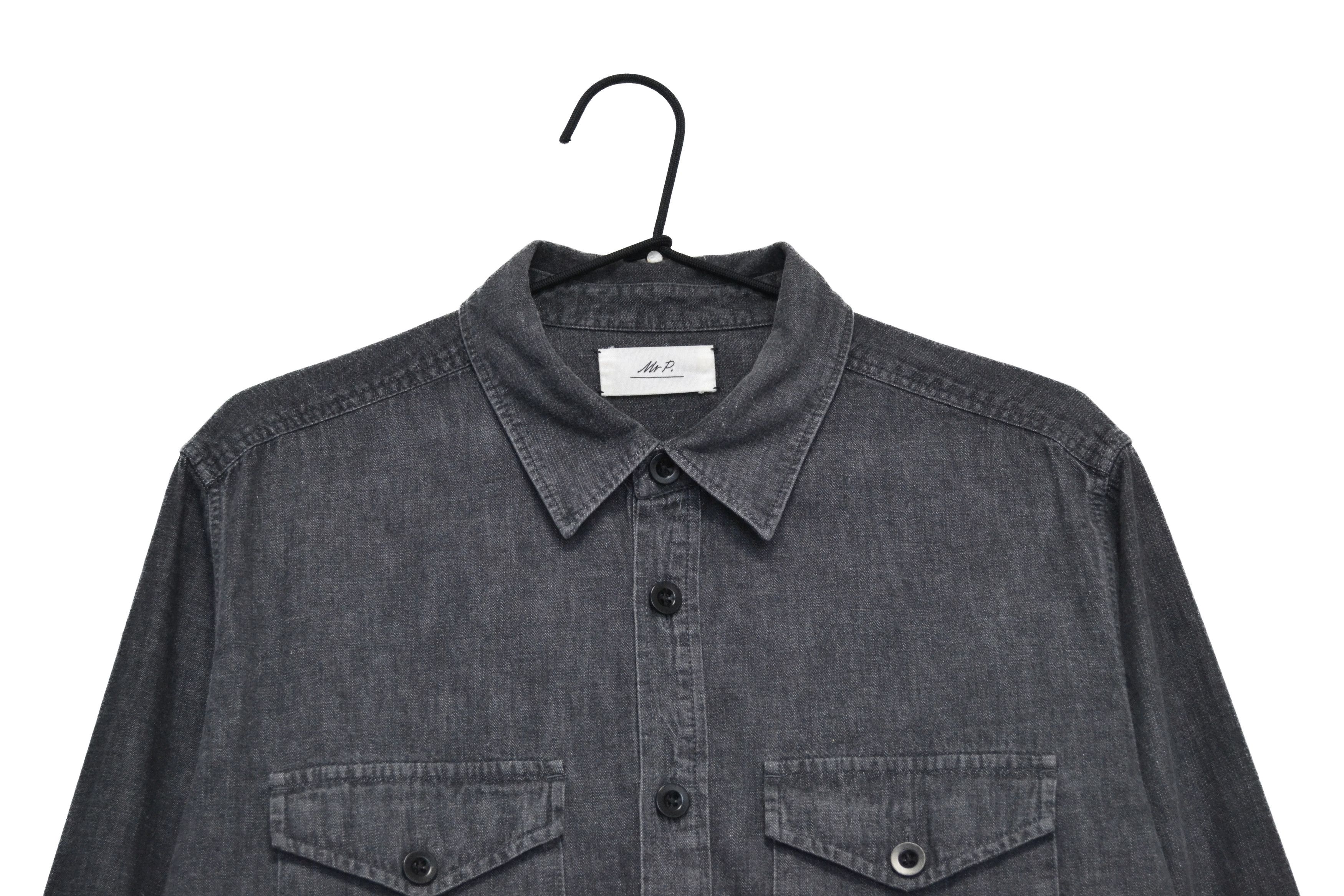 Mr P. Porter 100% Cotton Men’s Gray Long Sleeve Shirt