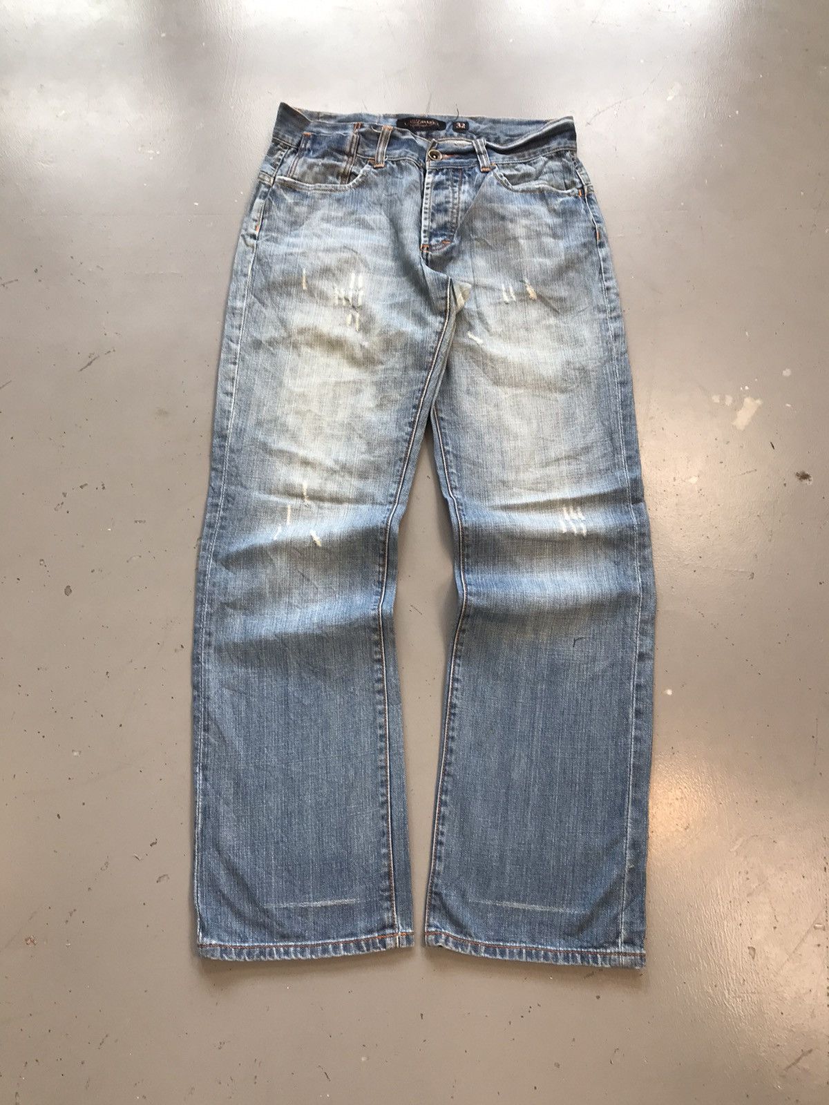 Ed Hardy × Vintage Vintage Edhardy distressed crazy embroidered denim Size US 32 / EU 48 - 3 Thumbnail