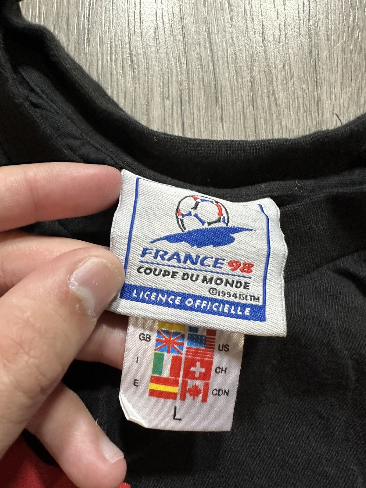 Adidas VINTAGE Adidas World Cup Shirt Adult L 1998 USA Team France Size US L / EU 52-54 / 3 - 7 Thumbnail
