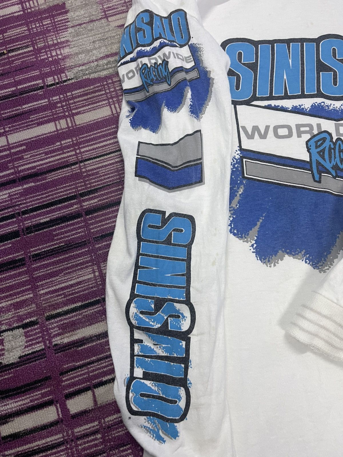 Sports Specialties VINTAGE SINISALO WORLDWIDE RACING TEAM VERY RARE Size US M / EU 48-50 / 2 - 6 Thumbnail