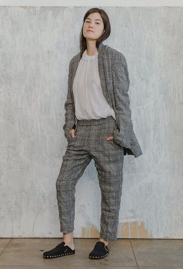 Japanese Brand × R13 R13 Ragged Oversized Checked Grey Blazer Size M / US 6-8 / IT 42-44 - 2 Thumbnail