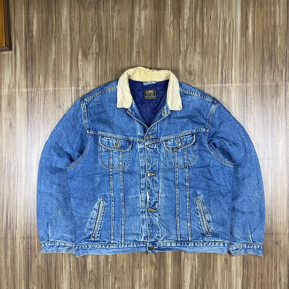 Lee × Vintage Lee sanforized Denim jacket Size US XXL / EU 58 / 5 - 1 Thumbnail