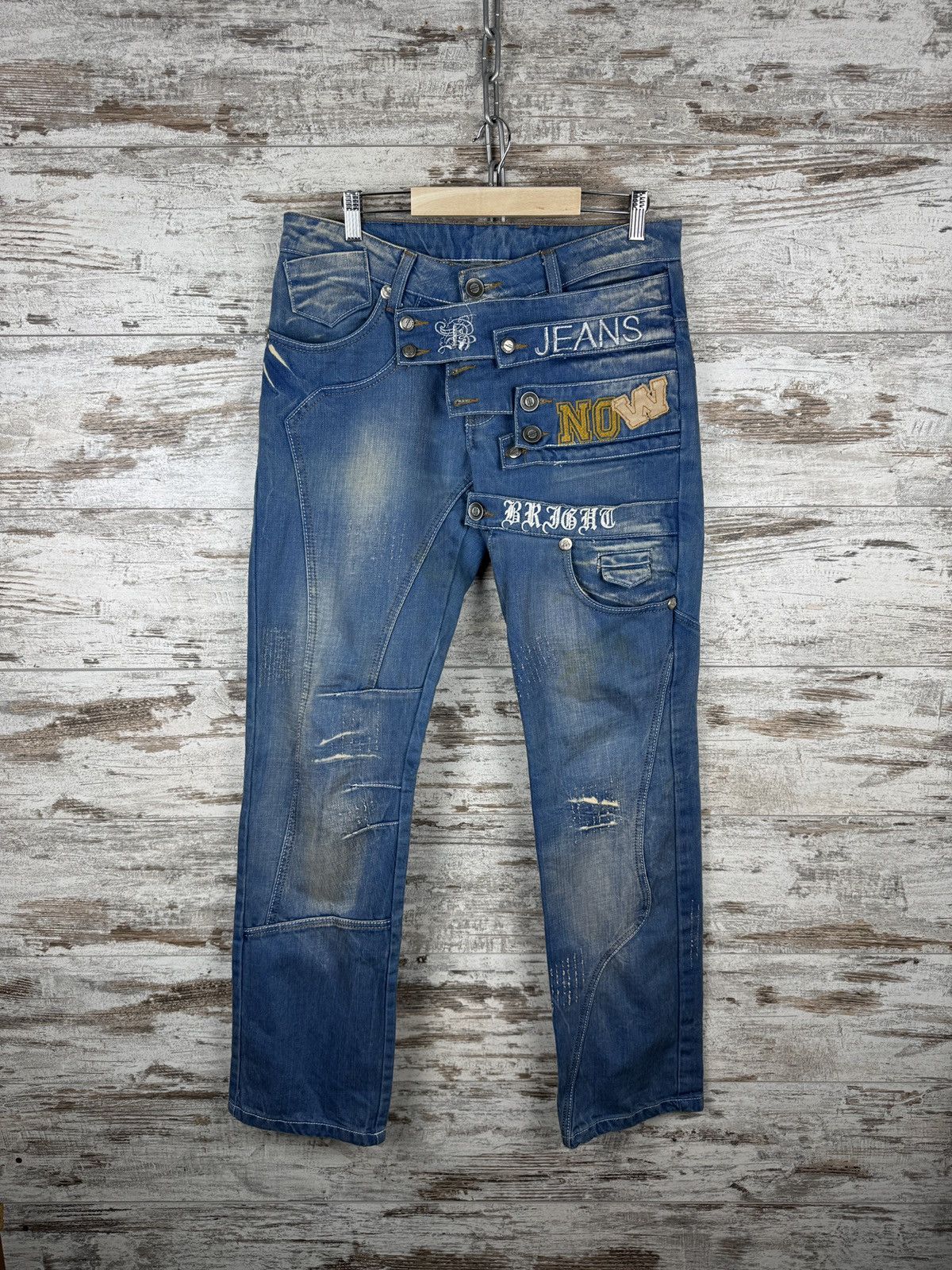 Hysteric Glamour Mens Vintage Hysteric Glamour avant garde pants denim jeans Size US 31 - 1 Thumbnail