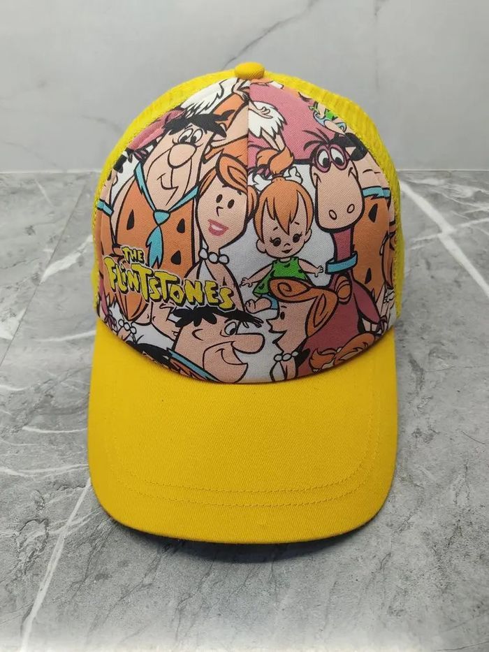 Anime 🔥 Vintage 🔥 Flintstones Trucker Hat Cap Size ONE SIZE - 2 Thumbnail