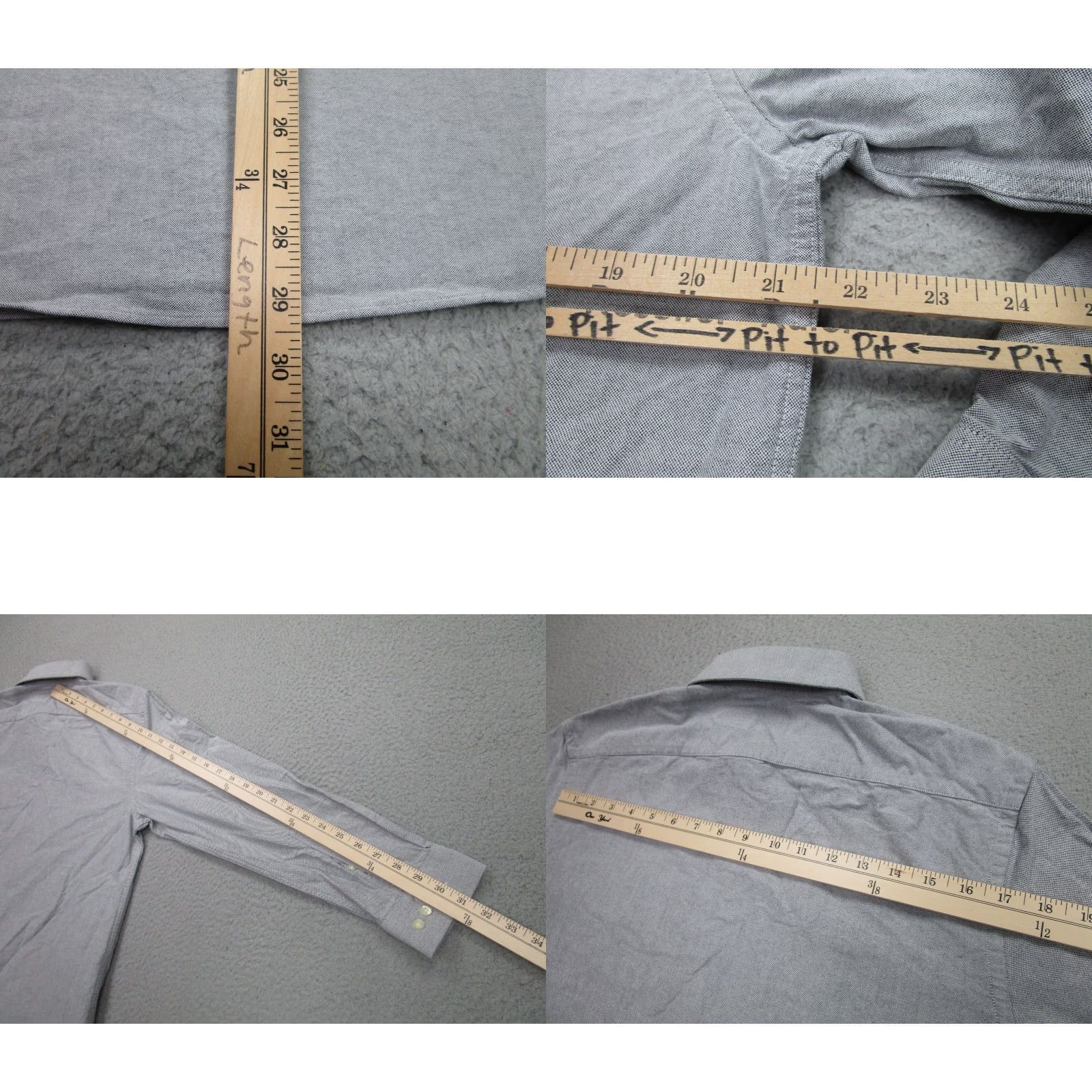 Michael Kors Michael Kors Shirt Mens Large Gray Slim 16 32/33 Oxford Casual Button-Up Size US L / EU 52-54 / 3 - 8 Thumbnail