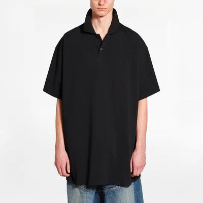 Balenciaga os11x0326 BB Garderobe Polo Shirt in Black Size US XL / EU 56 / 4 - 2 Thumbnail