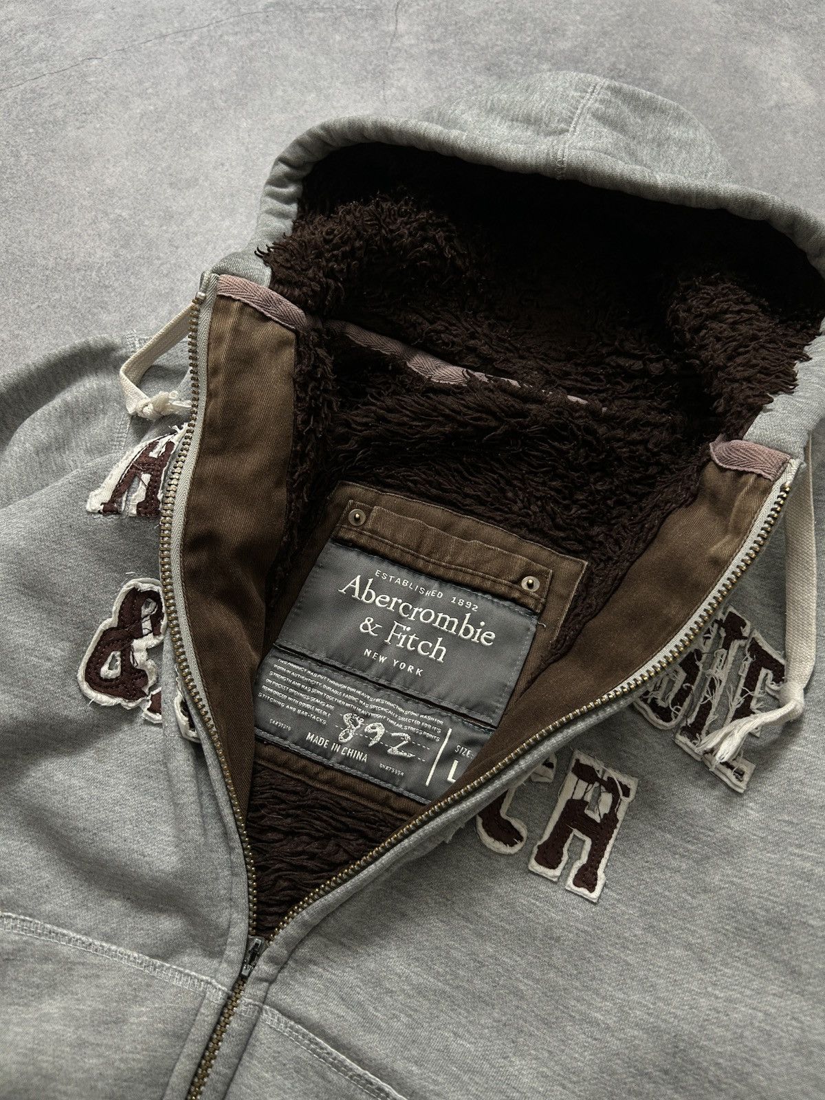 If Six Was Nine Abercrombie & Fitch Fur zip-hoodies y2k Size US L / EU 52-54 / 3 - 7 Thumbnail