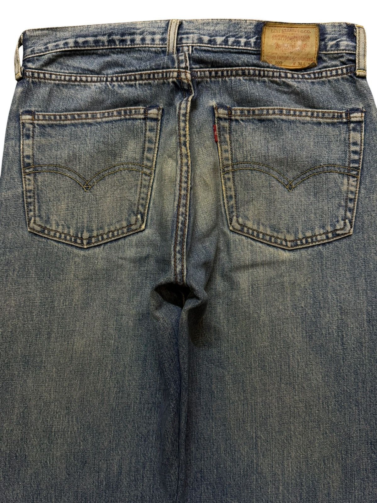 Levi's Vintage 90s Levis 503 Blue Mud Wash Distress Wide Leg Baggy Size US 31 - 4 Thumbnail