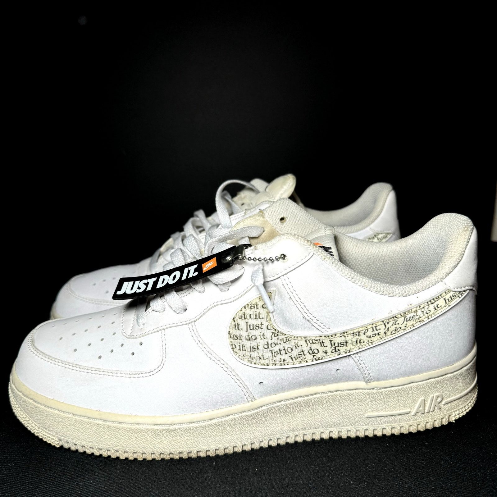 Nike Size 10.5 - Nike Air Force 1'07 LV8 Just Do It Men's Shoes Size US 10.5 / EU 43-44 - 8 Thumbnail