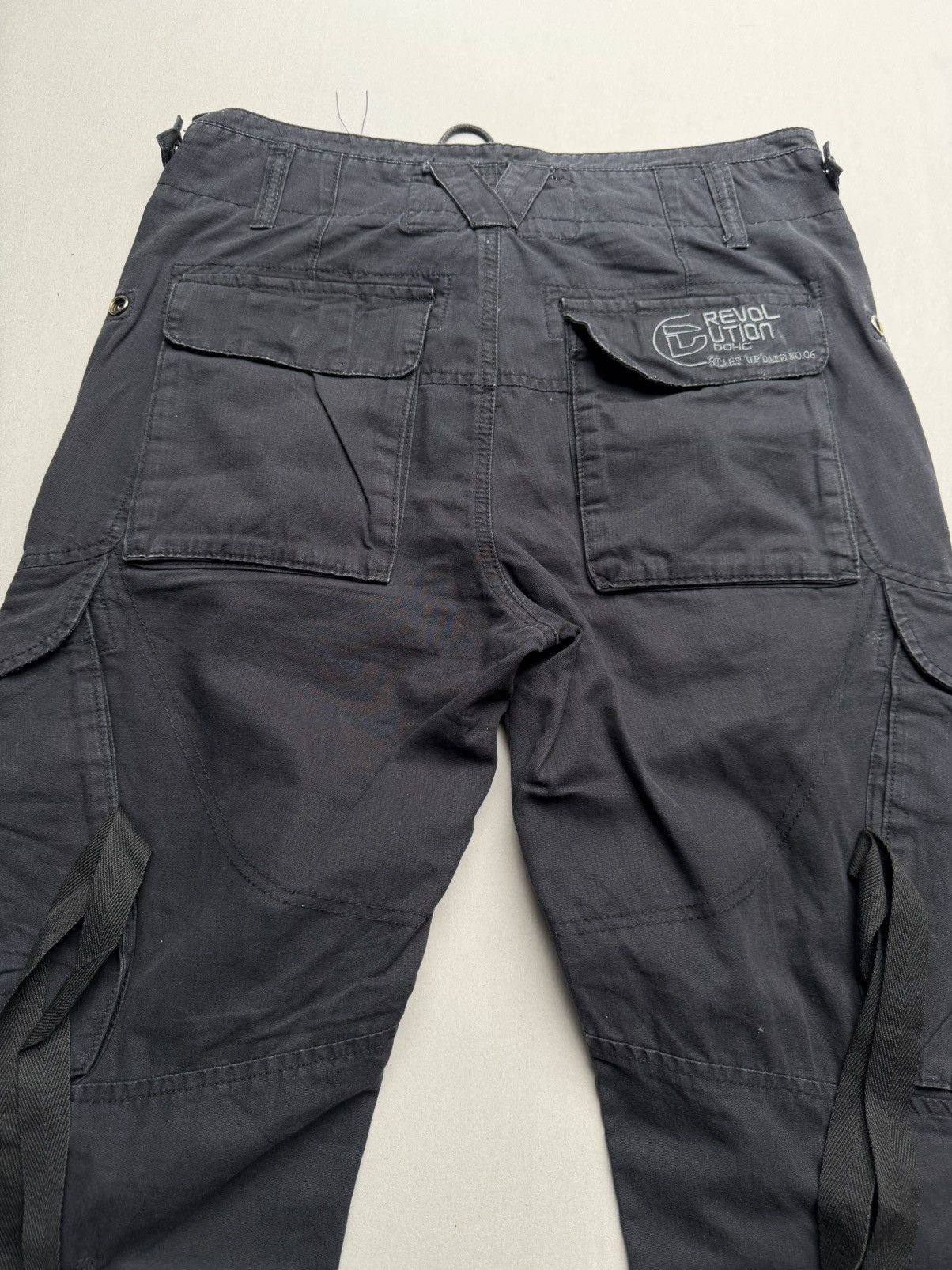 Japanese Brand Lace up flare cargo pants Size US 29 - 4 Thumbnail