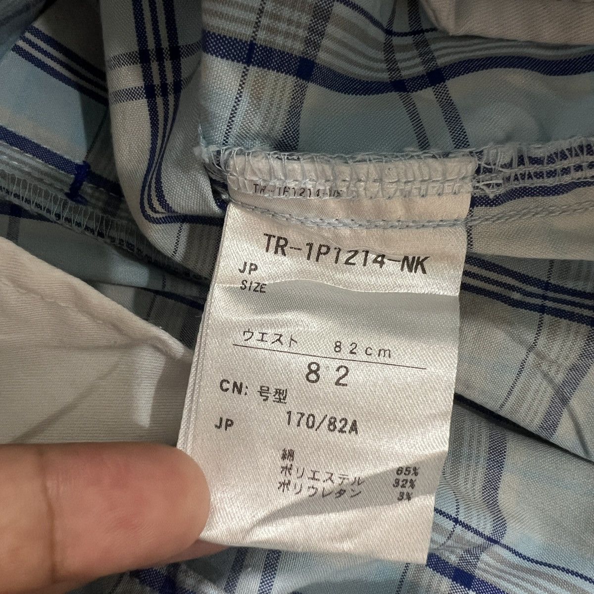 Japanese Brand Tigora Chequered Cargo Pants Size US 31 - 5 Thumbnail
